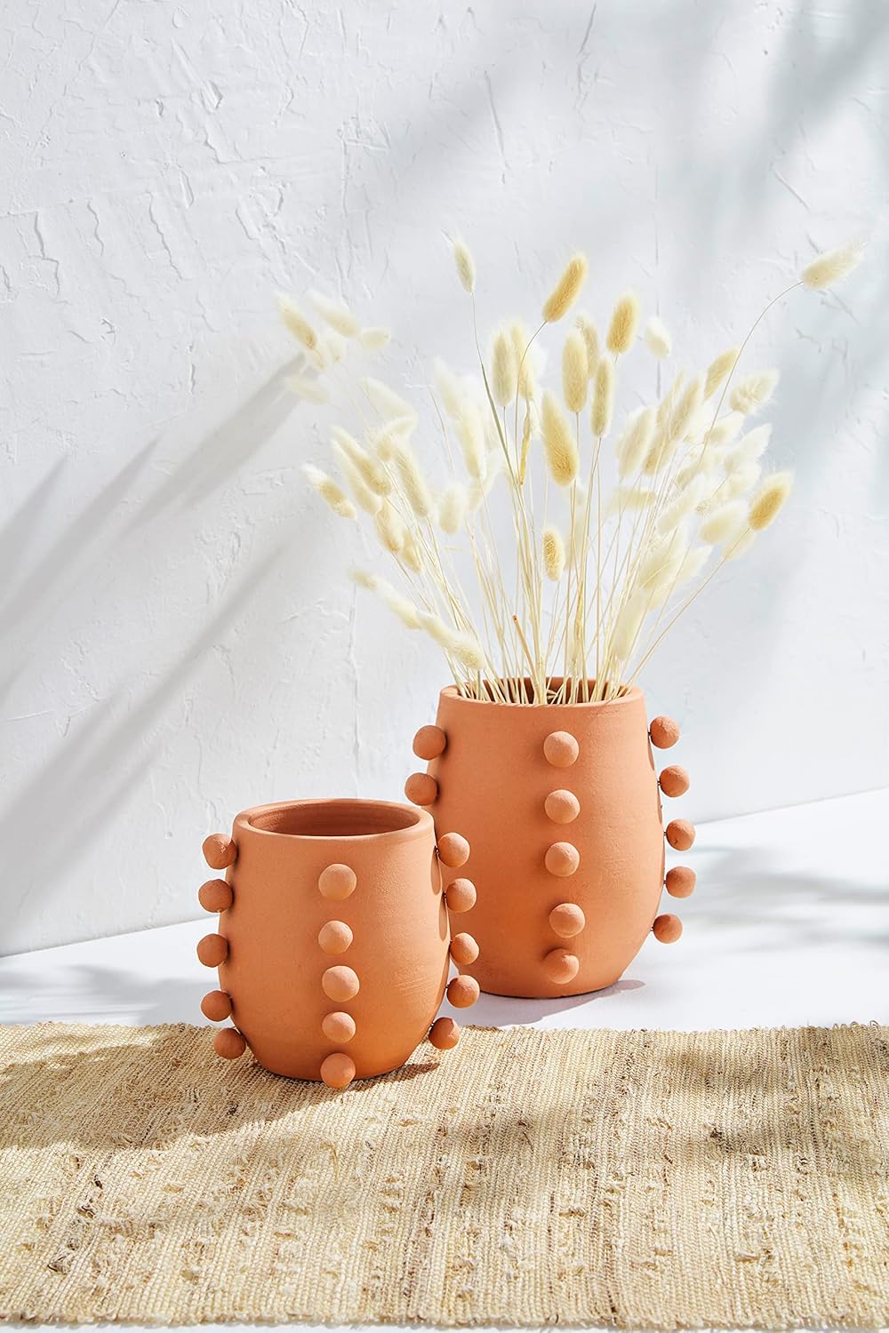 Mud Pie Terracotta Bead Vase Small 5x4