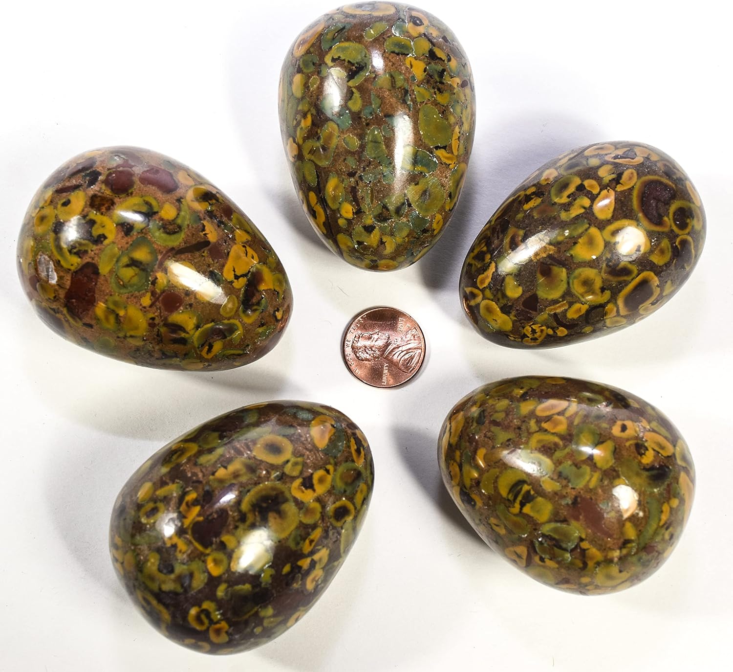 HQRP 23 Inch Egg Shaped Jasper Gemstone with Stand