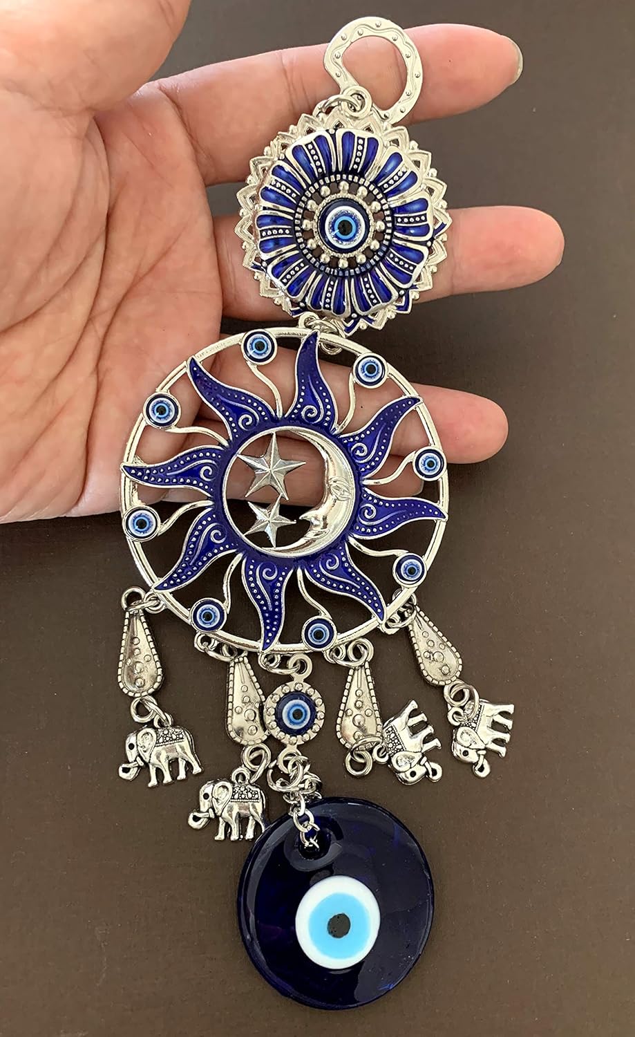 Turkish Blue Evil Eye Wall Hanging Decor Amulet Ornament CL17