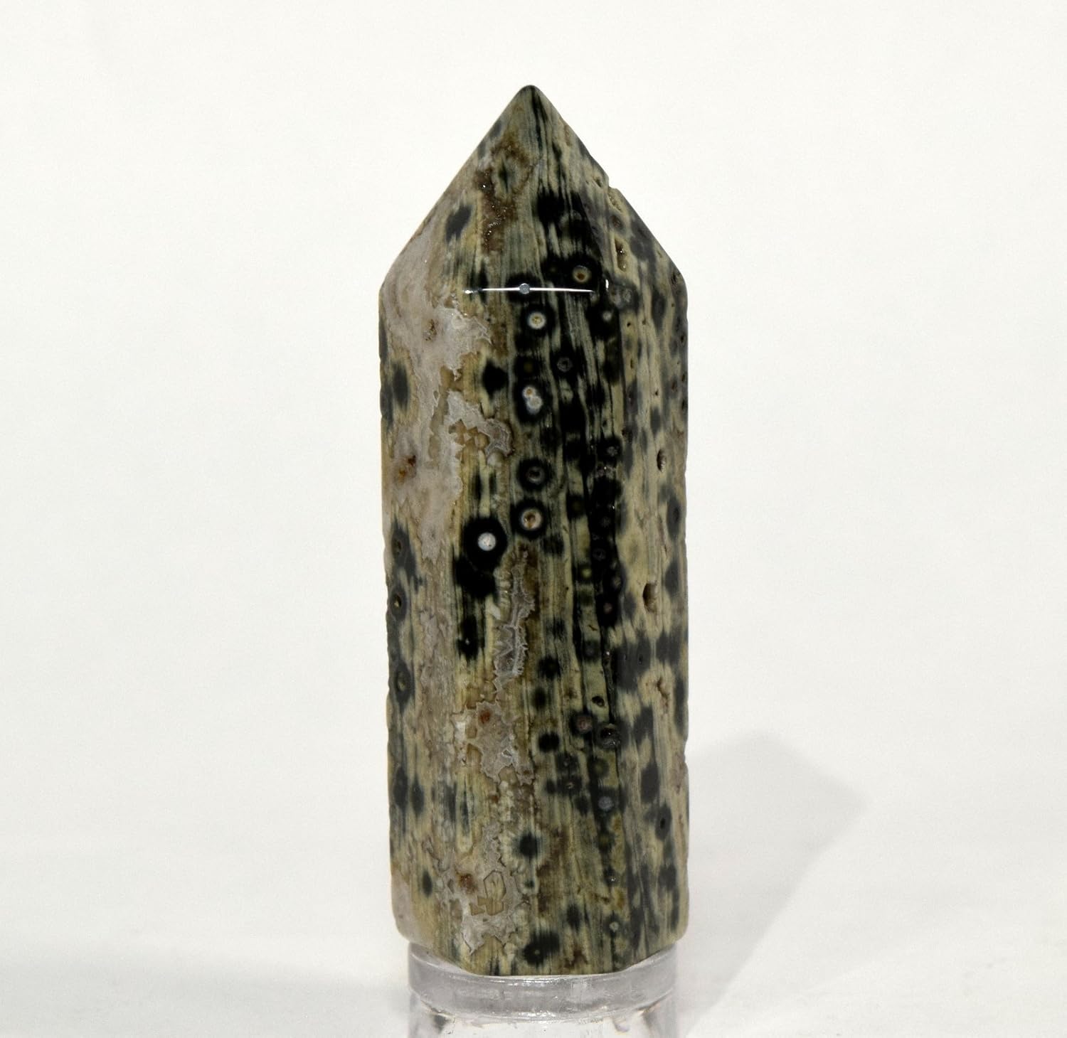 HQRP 2 Inch Ocean Jasper Point Natural Gemstone Crystal Specimen - Madagascar