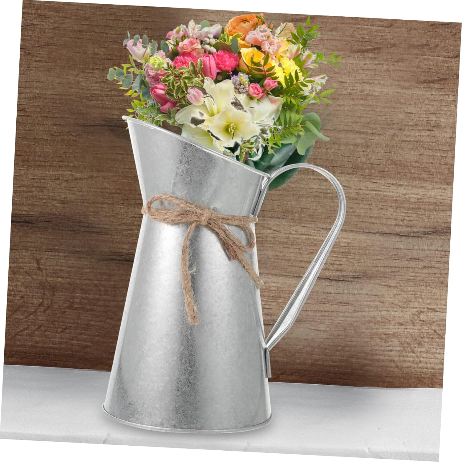 BESPORTBLE Chic Vintage Iron Art Flower Bucket