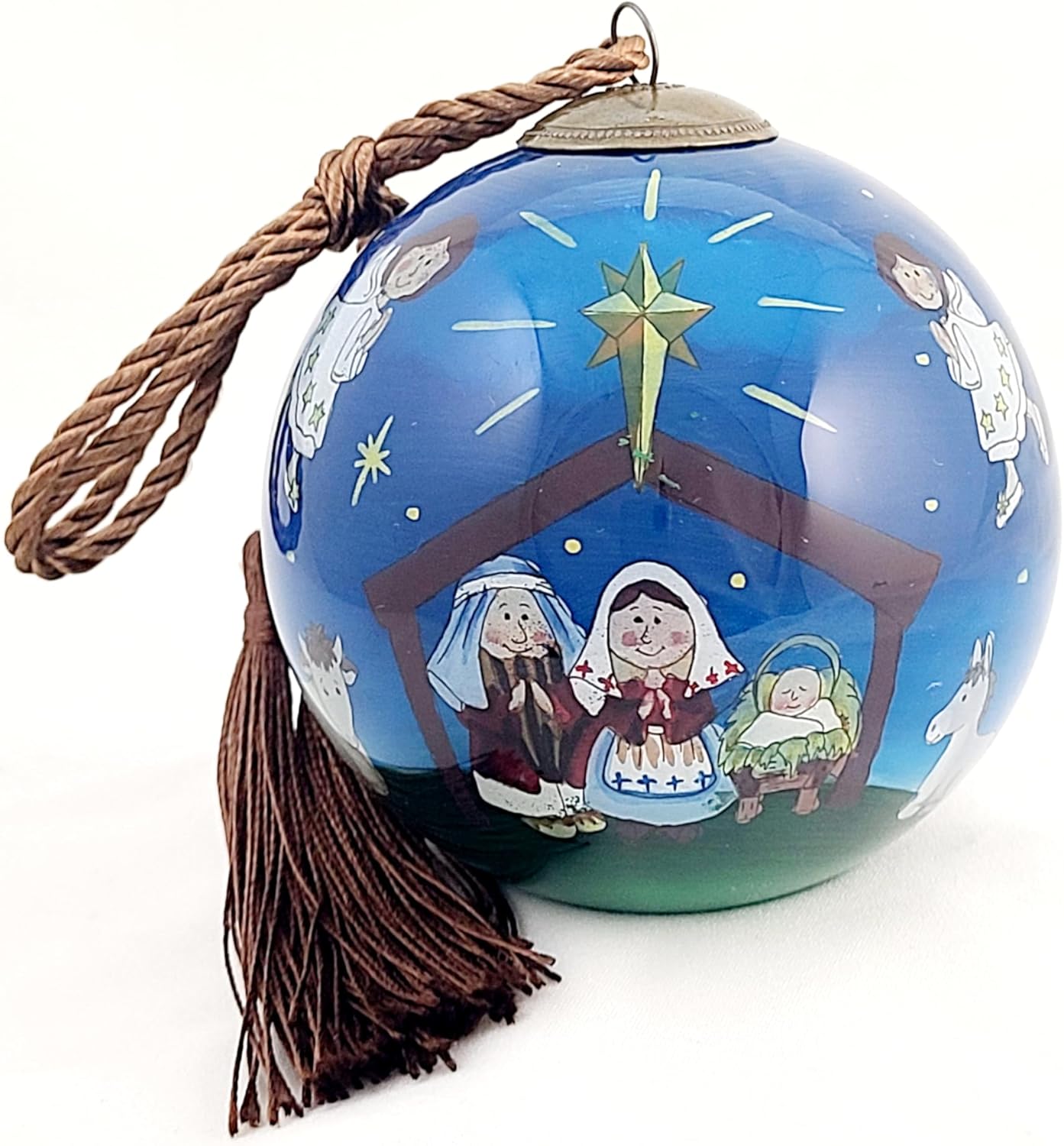 Prayer Blessing Handcrafted Glass Ornament