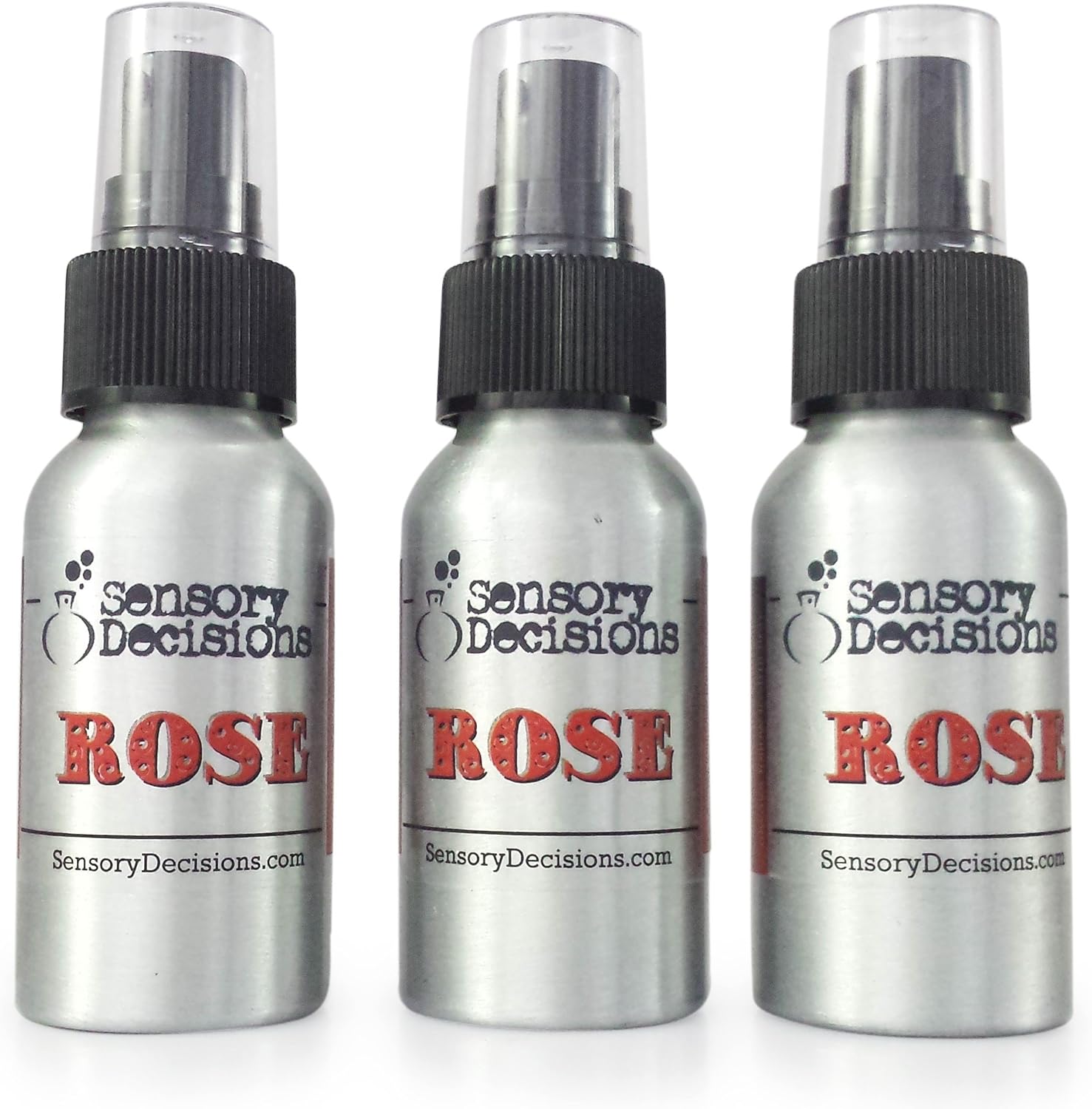 Rose Fragrance Spray 3 Bottle Pack by Sensory Decisions