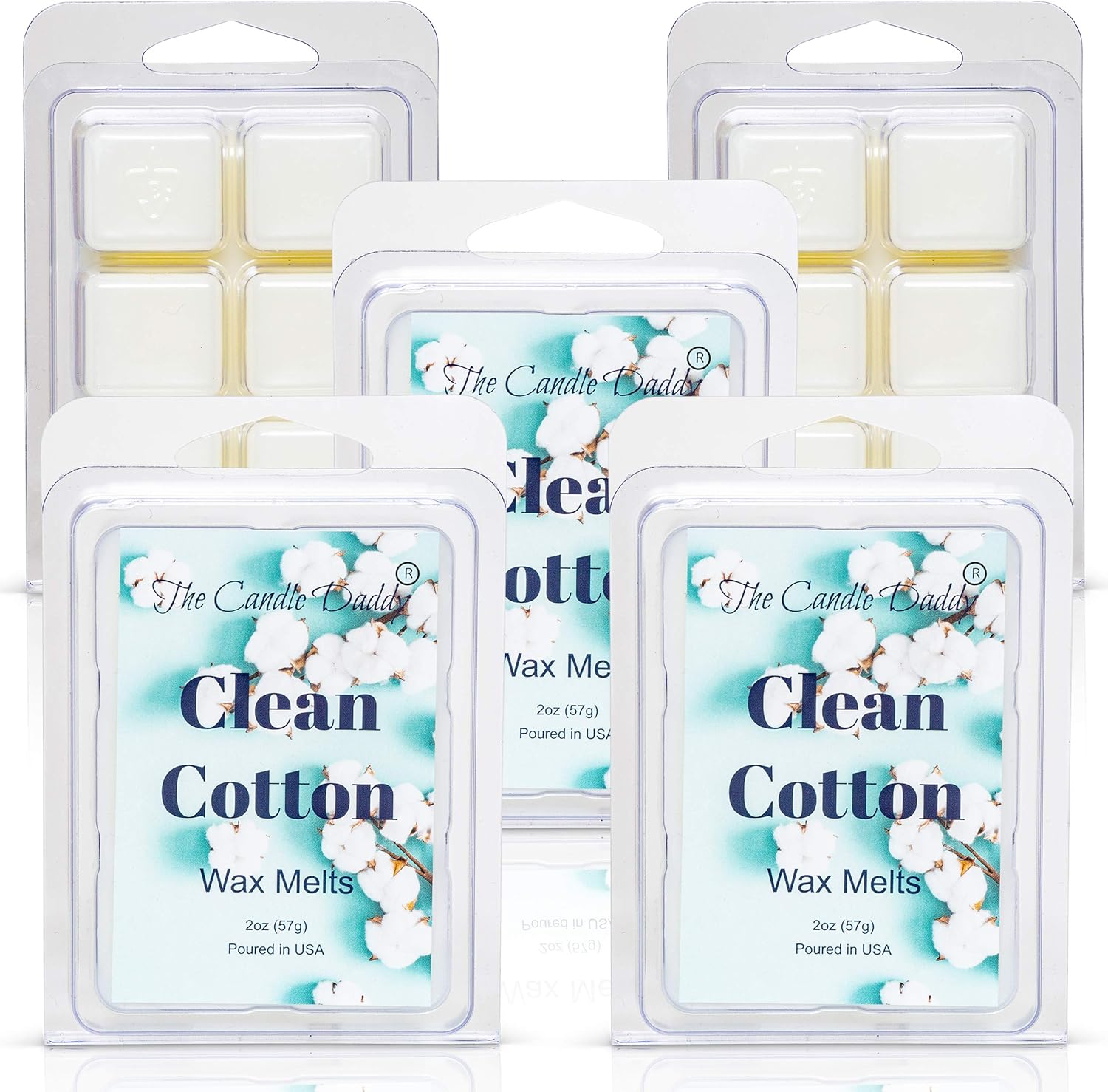 Clean Cotton Scented Wax Cubes - 2 Ounces 6 Pieces Gift for All