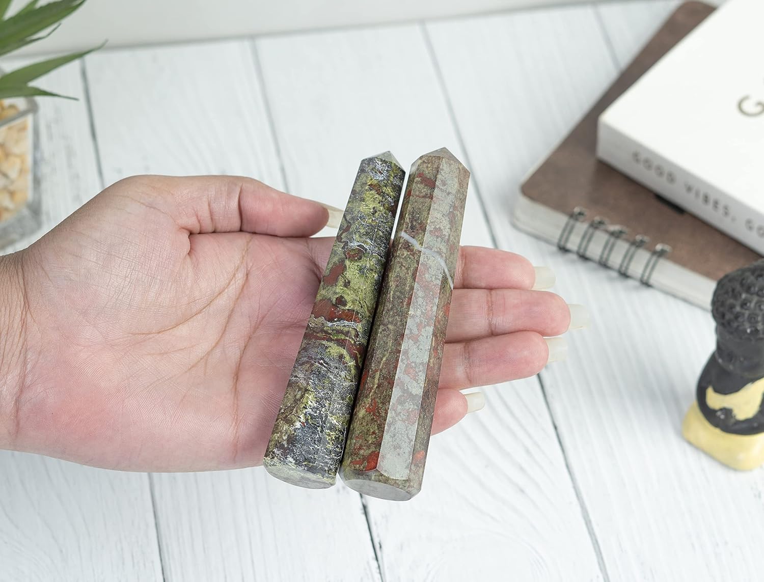 Crocon Large Crystal Tower Wand for Reiki and Meditation