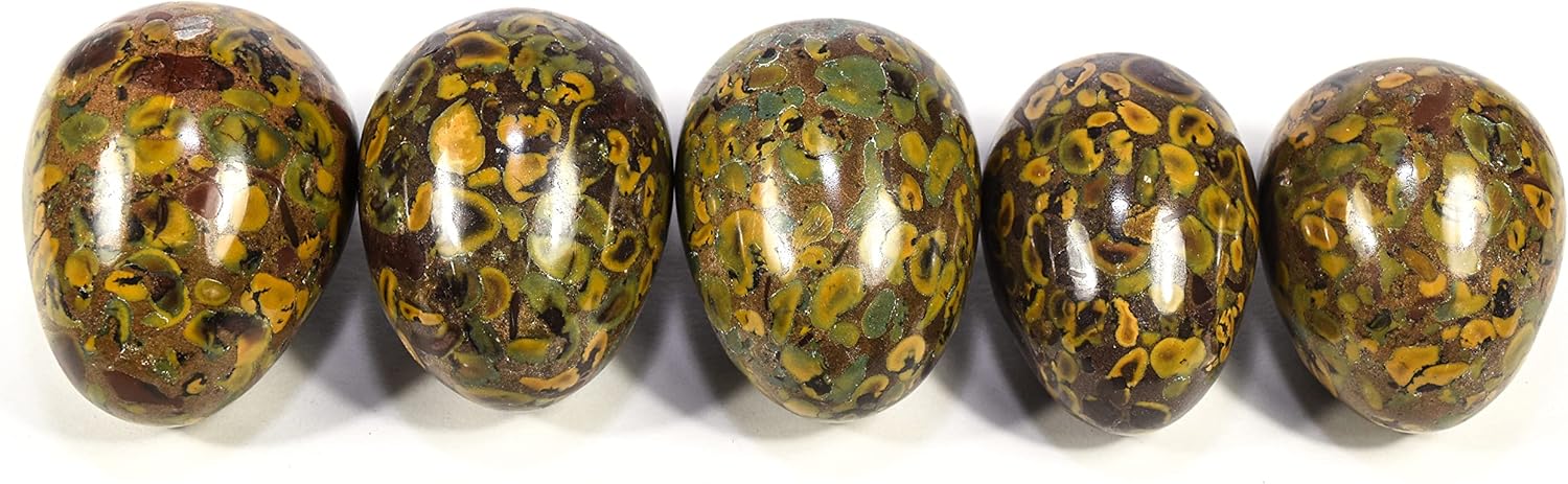 HQRP 23 Inch Egg Shaped Jasper Gemstone with Stand