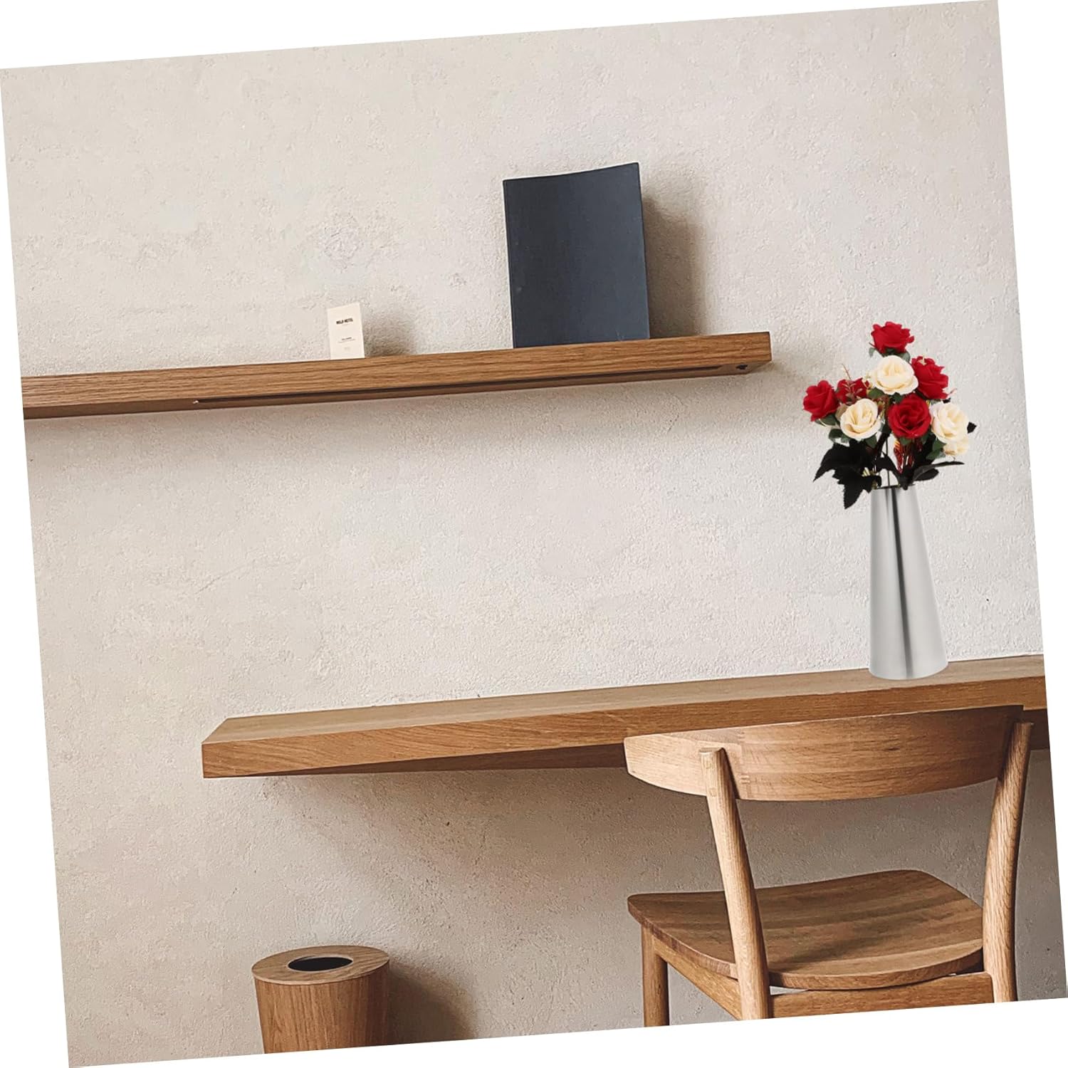 BESPORTBLE Desktop Flower Vase Stainless Steel