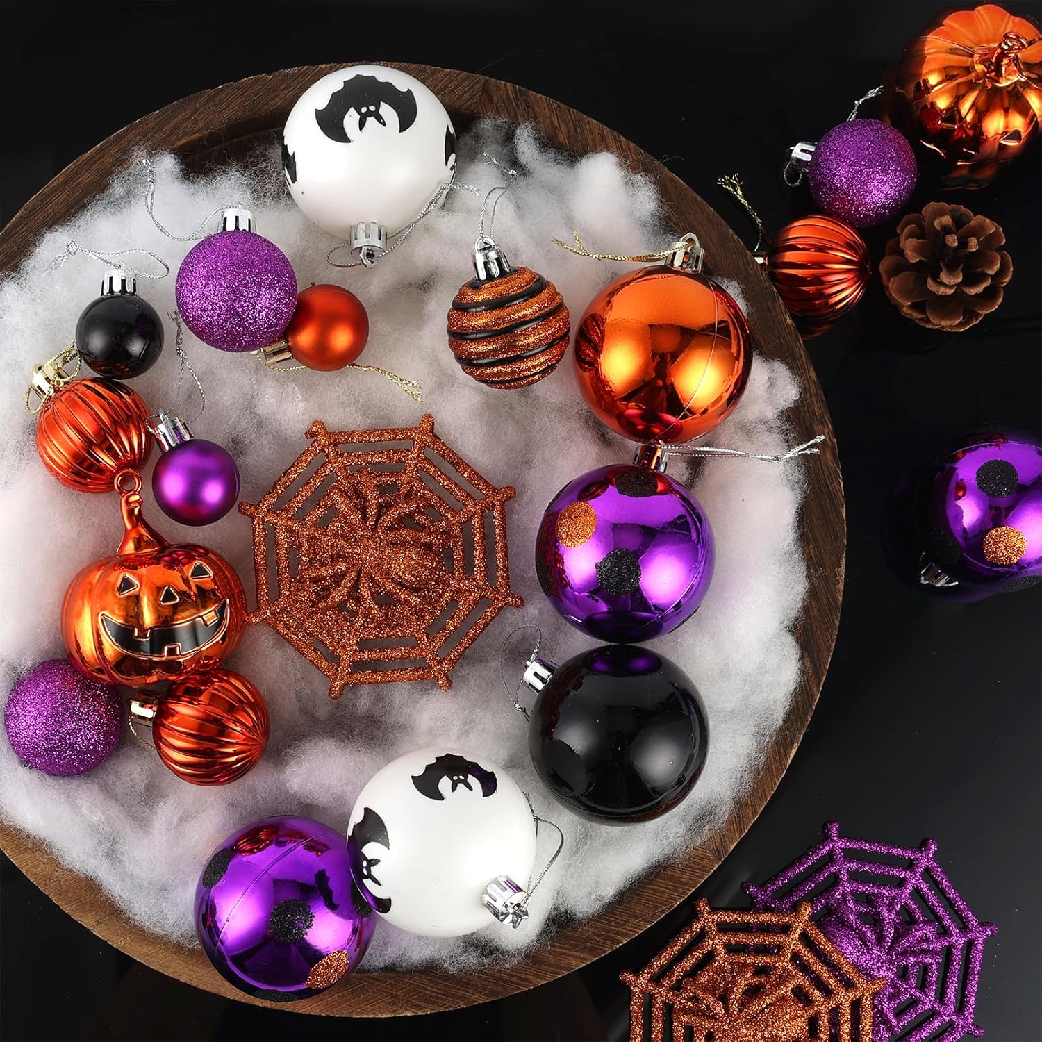 Fruasio Halloween Ornaments 61PCS Shatterproof Set