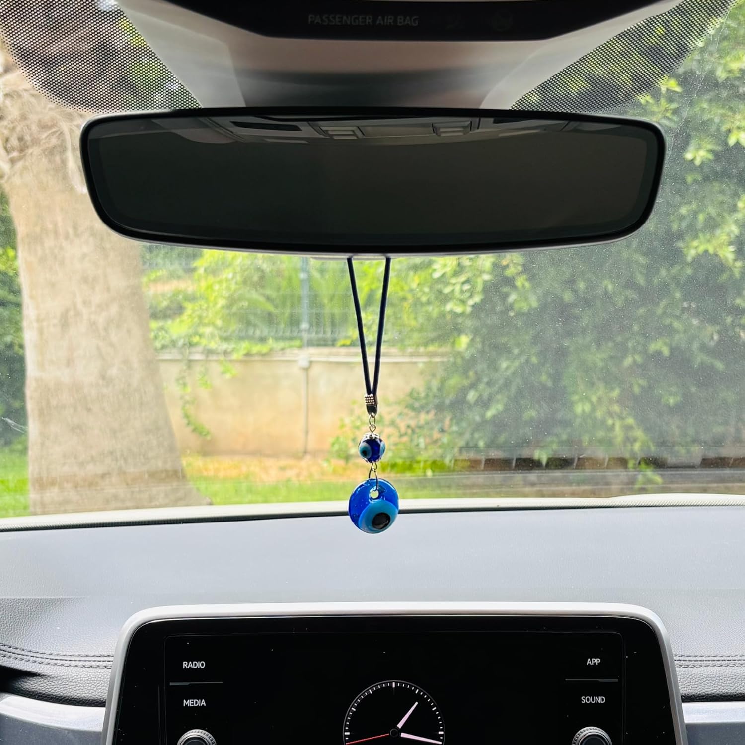 BCS Blue Evil Eye Charm Car Hanging Ornament 1