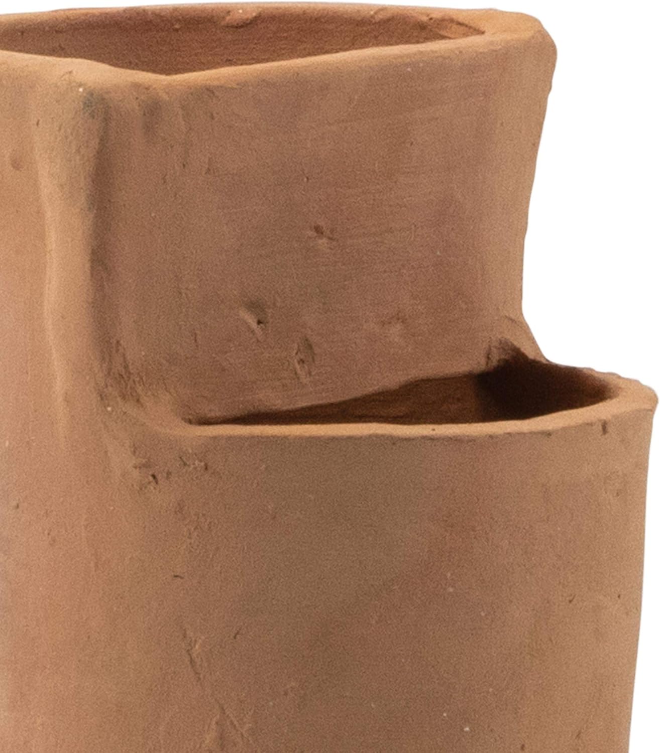 Foreside Home and Garden Terracotta Multi Level Vase