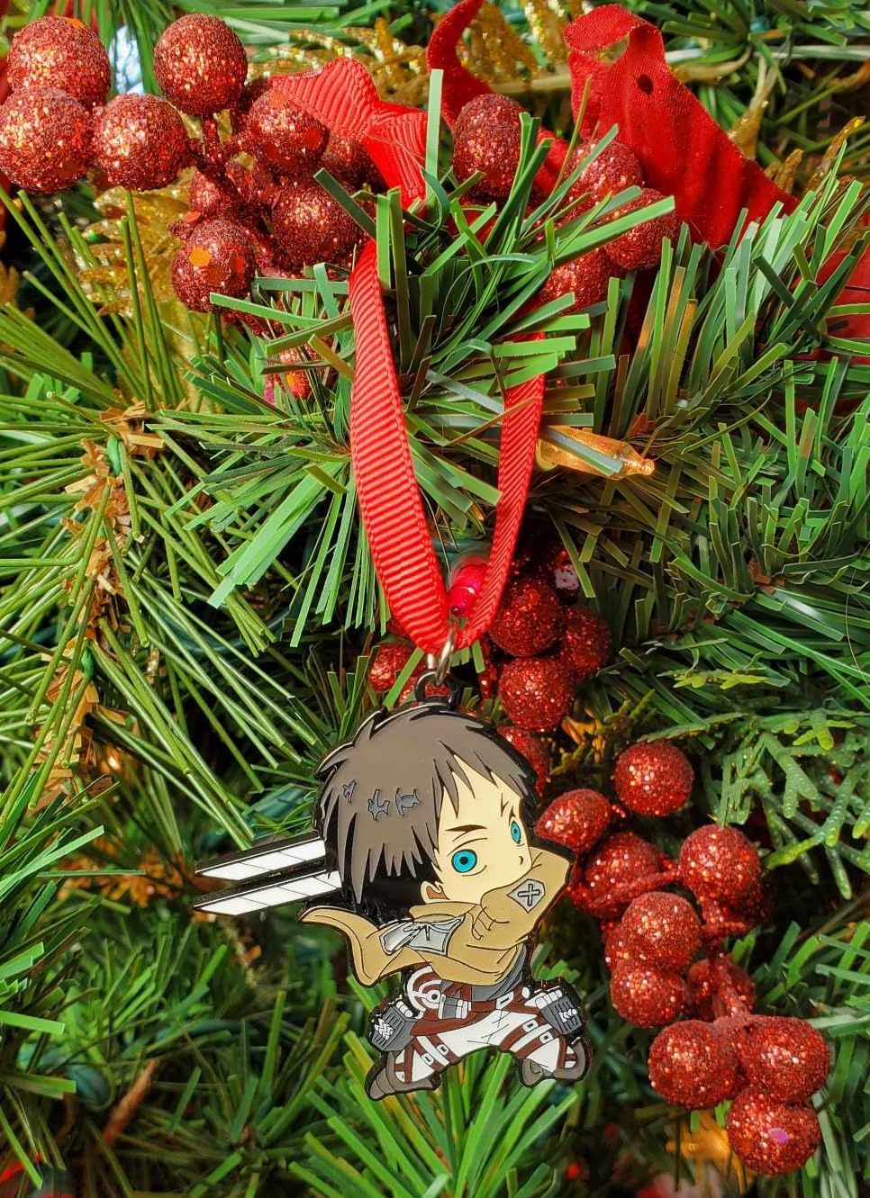 Fandom Emporium Attack on Titan Eren Levi Christmas Ornament
