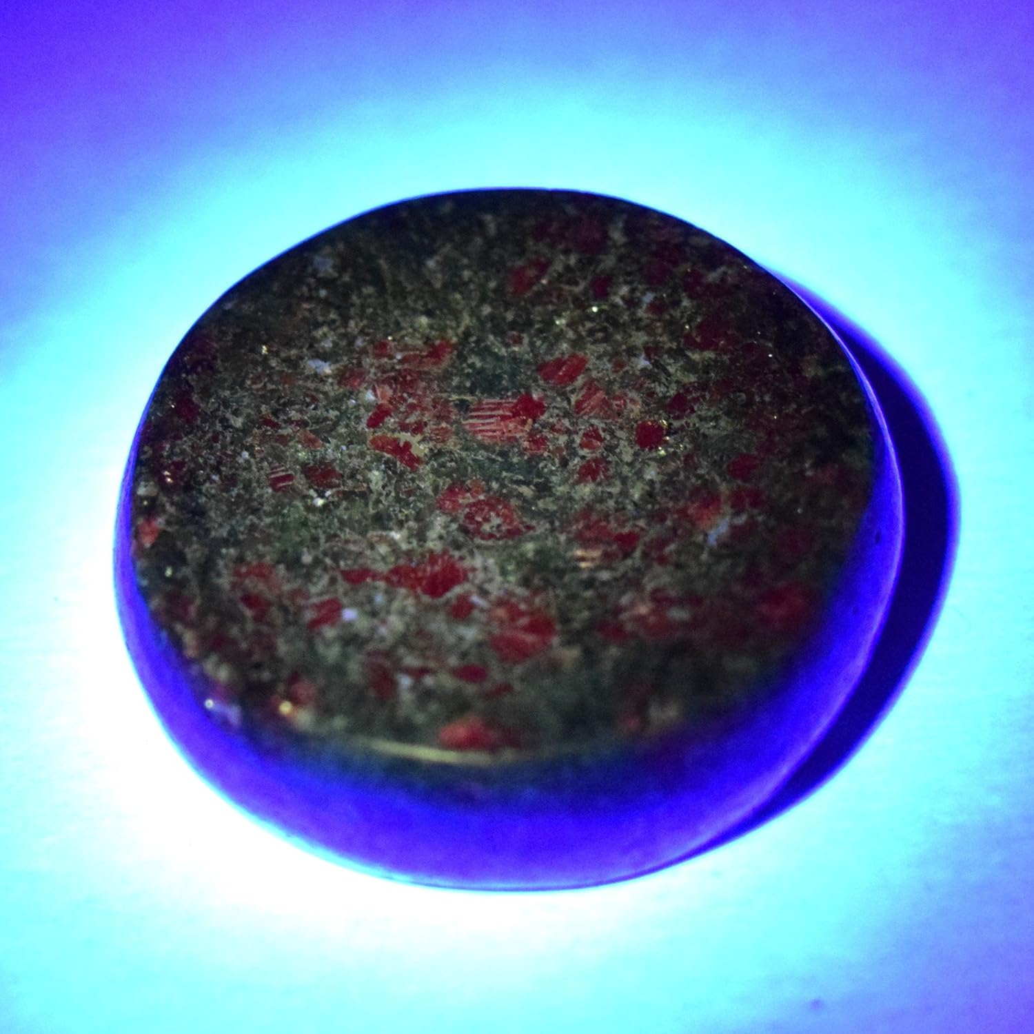 HQRP 36mm Blue Kyanite with Red Ruby Crystal Stand 2PCS