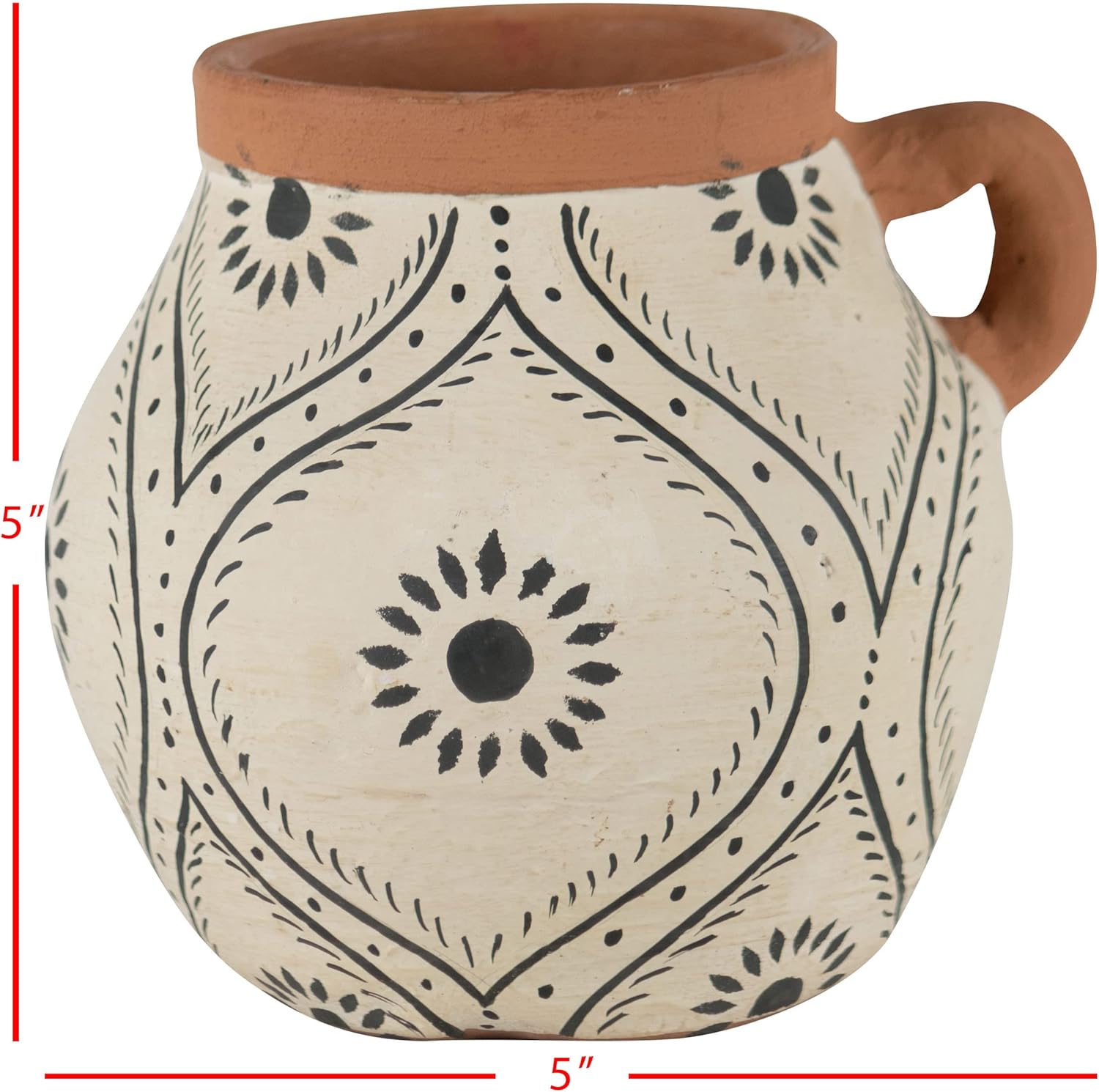 Foreside Home and Garden Natural Terracotta Bud Vase