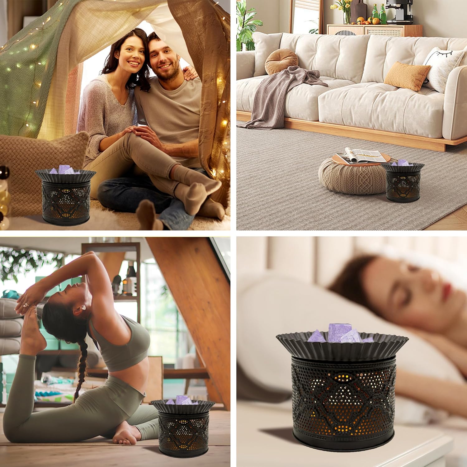 Electric Wax Melt Warmer with Cut-Out Design