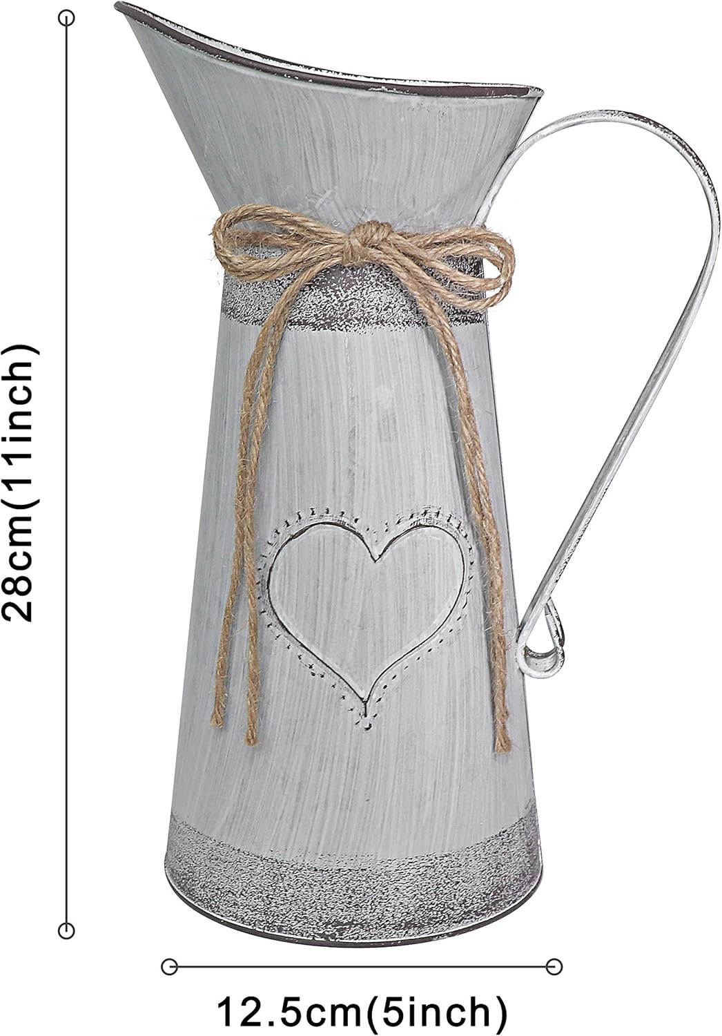 Fovasen 11 Metal Milk Jug Decorative Vase