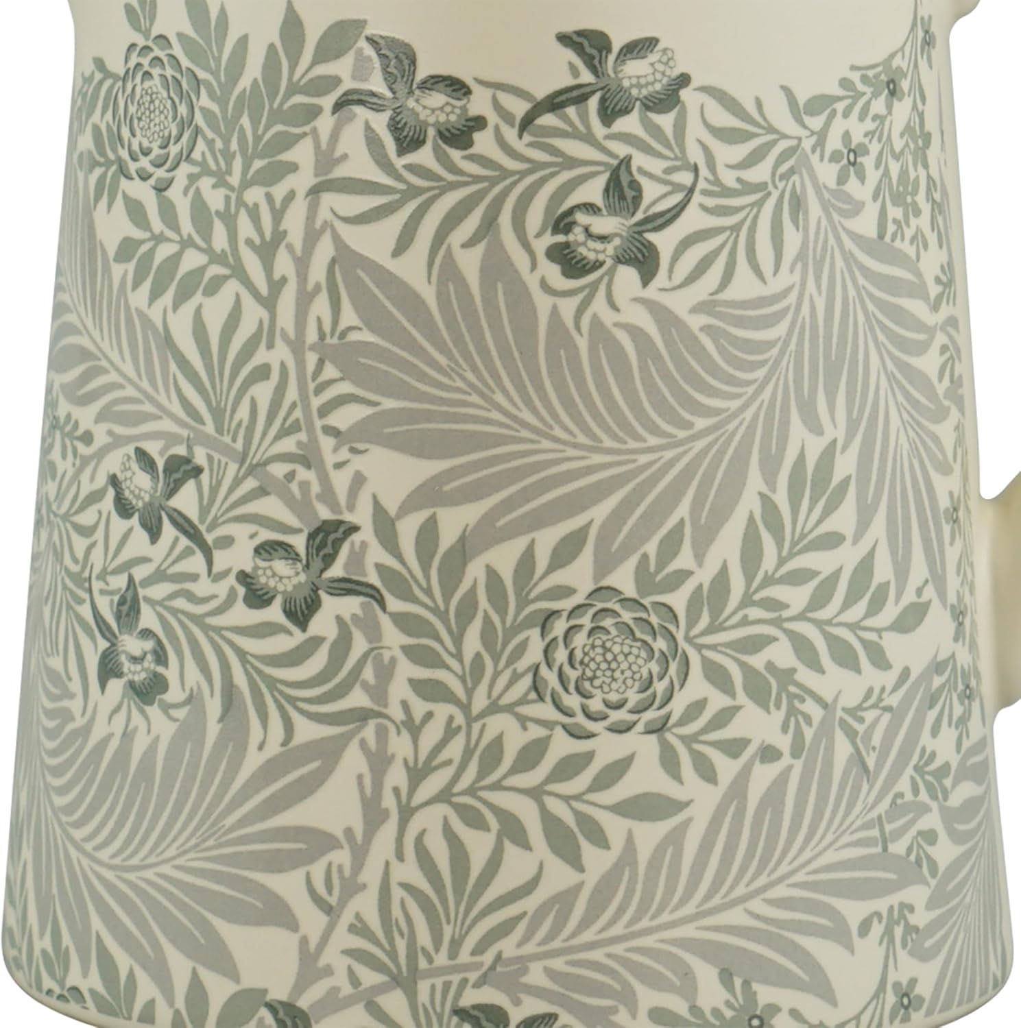 Larkspur Sage Green and Ivory Ceramic Water Pitcher