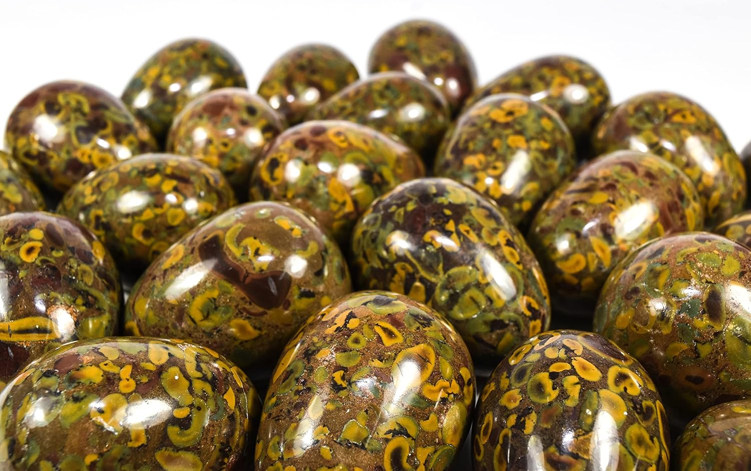 HQRP 23 Inch Egg Shaped Jasper Gemstone with Stand