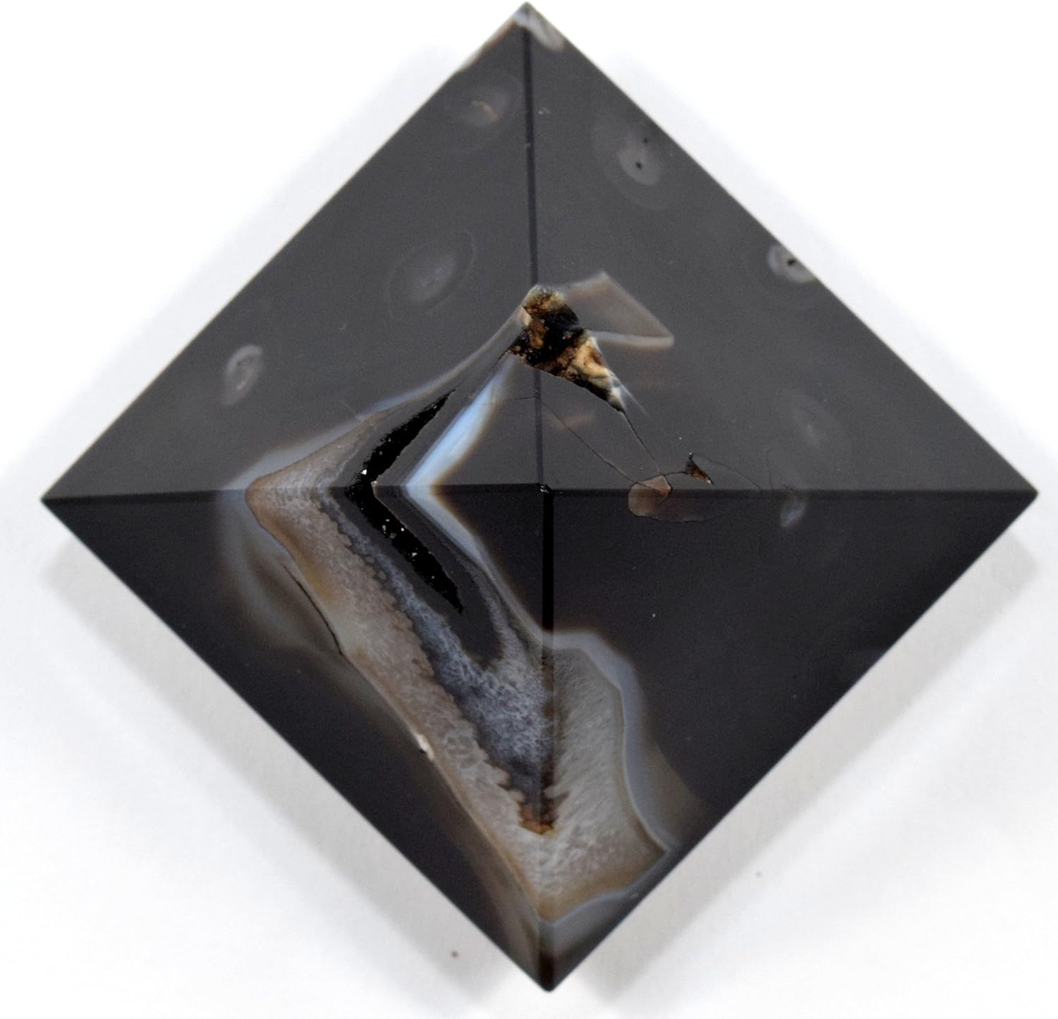 HQRP HC Set Agate Pyramid Clear Quartz Cabochon Natural Stones - India