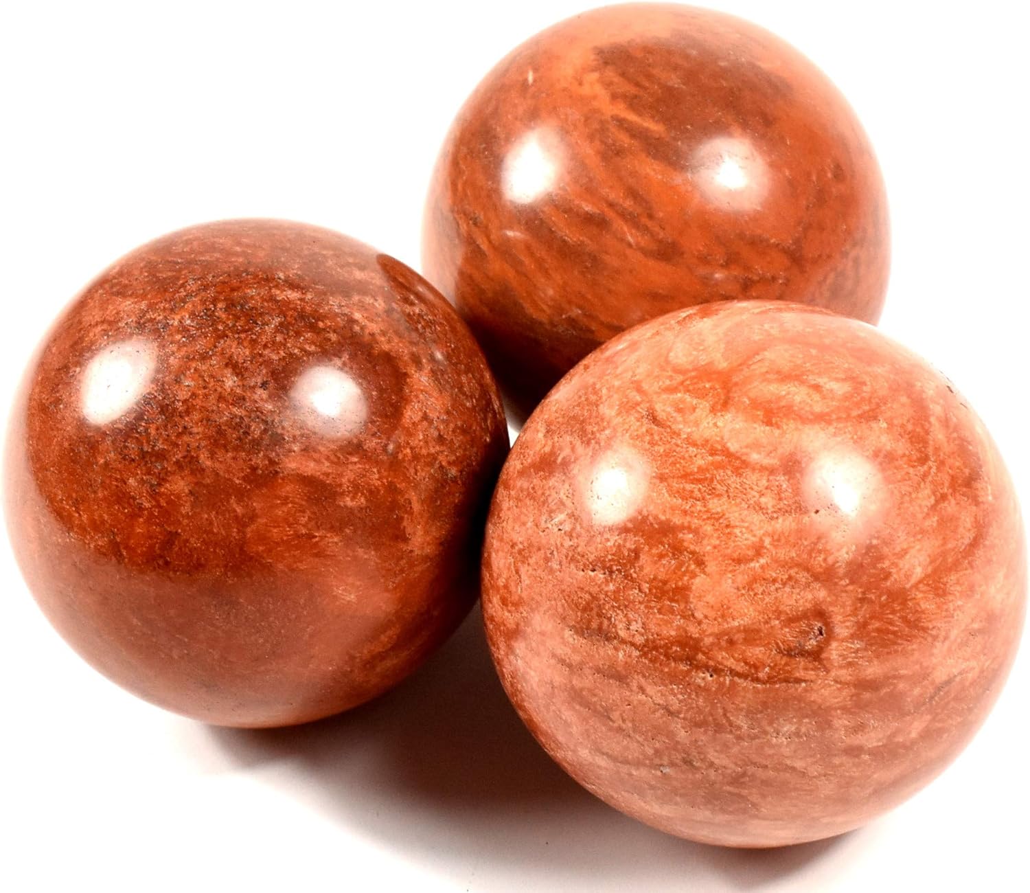 HQRP 52mm Orange Fire Jasper Carved Sphere with Stand