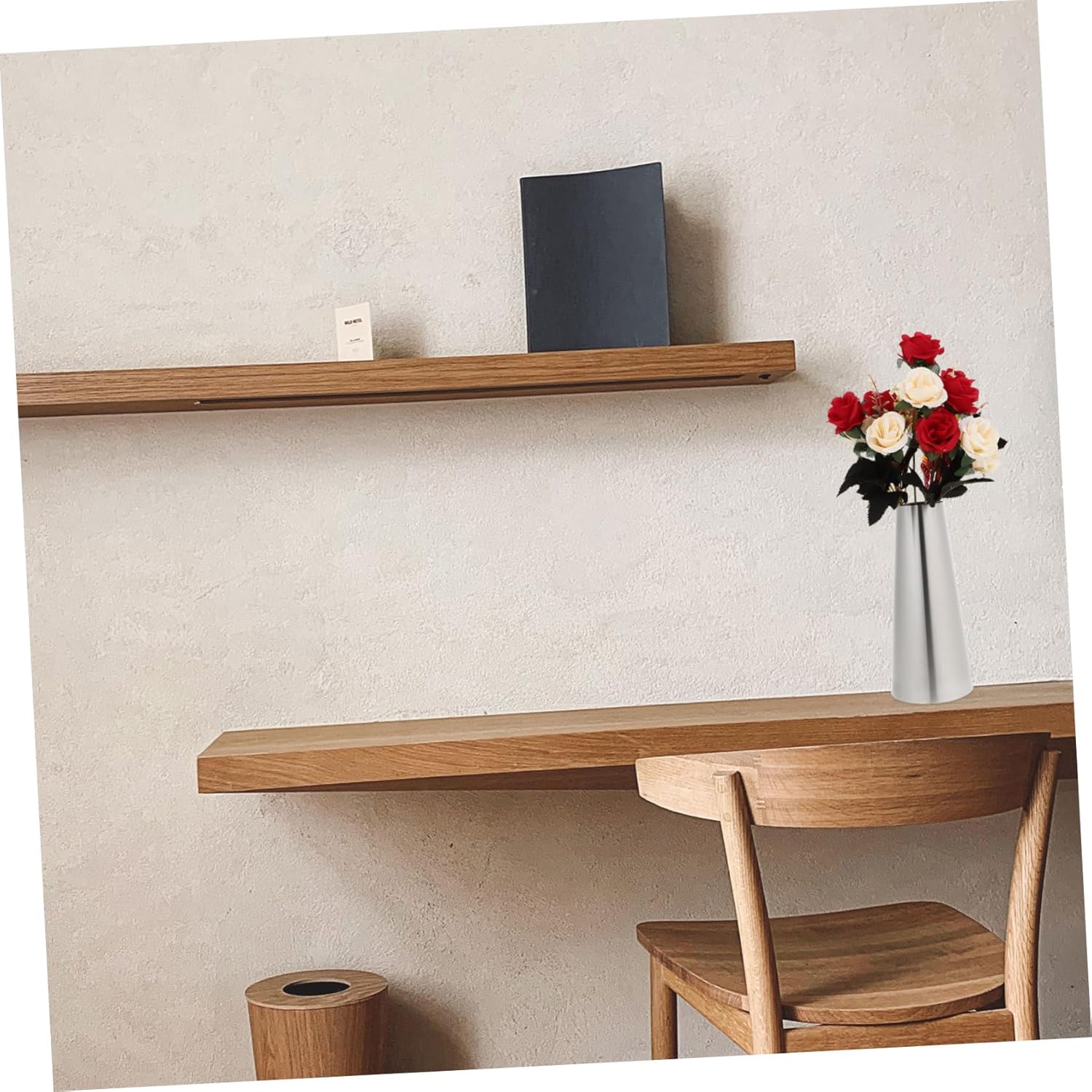 VICASKY Modern Stainless Steel Flower Vase