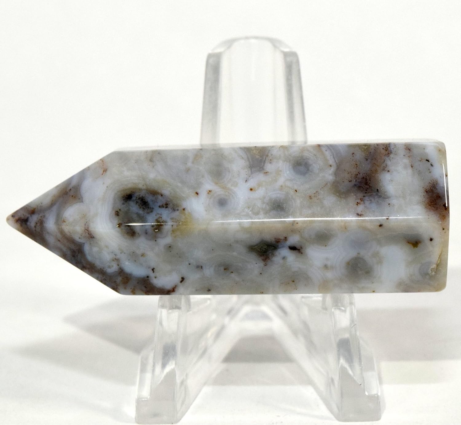 HQRP 2 Ocean Jasper Point Natural Crystal Decor Specimen