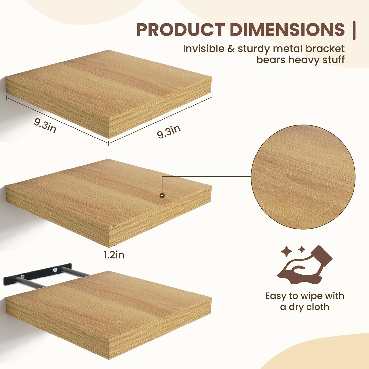 Fun Memories 93 Inch Floating Shelves Set of 3