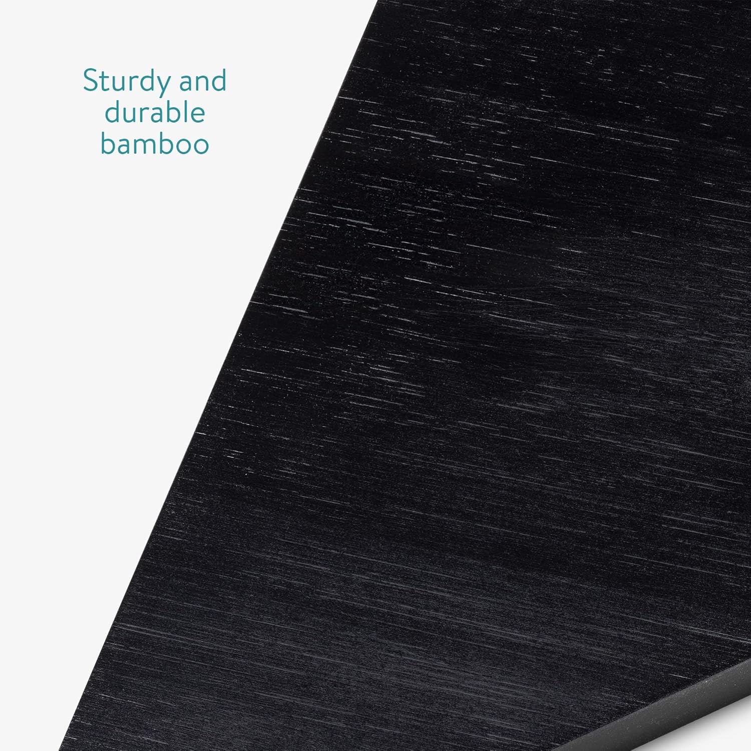 Navaris Bamboo Corner Shelf Unit - Black