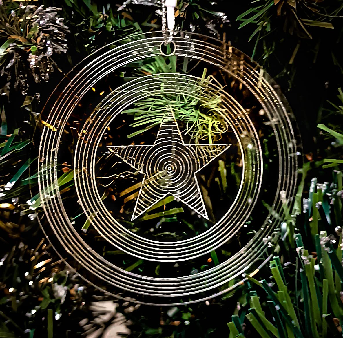 Furys Superheroes Clear Acrylic Christmas Ornaments Set of 5