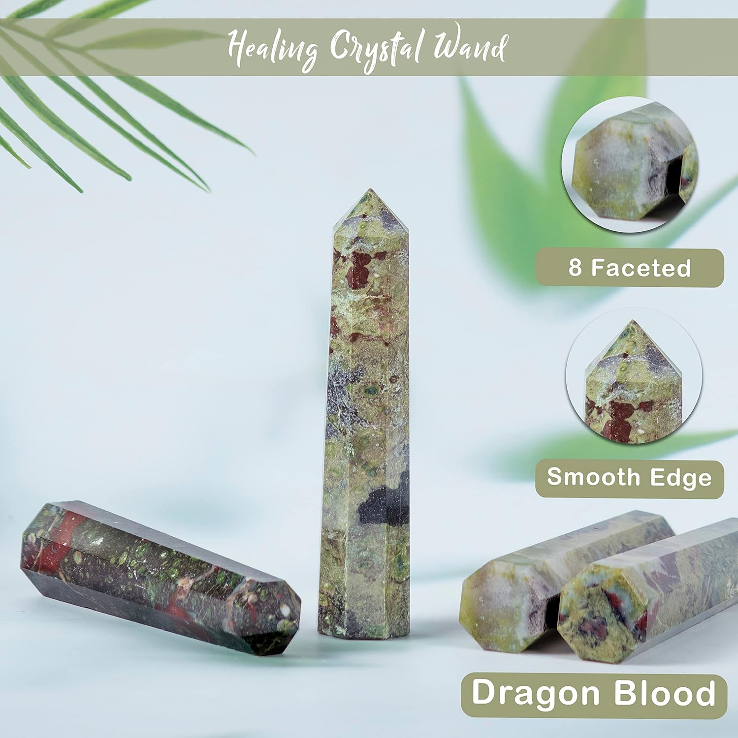 Crocon Large Crystal Tower Wand for Reiki and Meditation