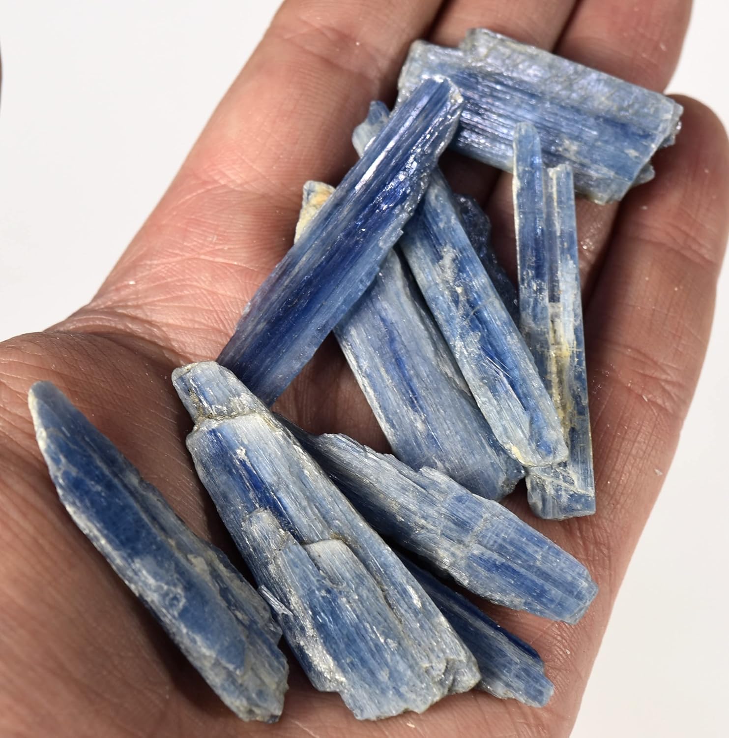 HQRP Blue Kyanite Blade Slice Natural Rough Gemstone Crystal Mineral Collectible Specimen