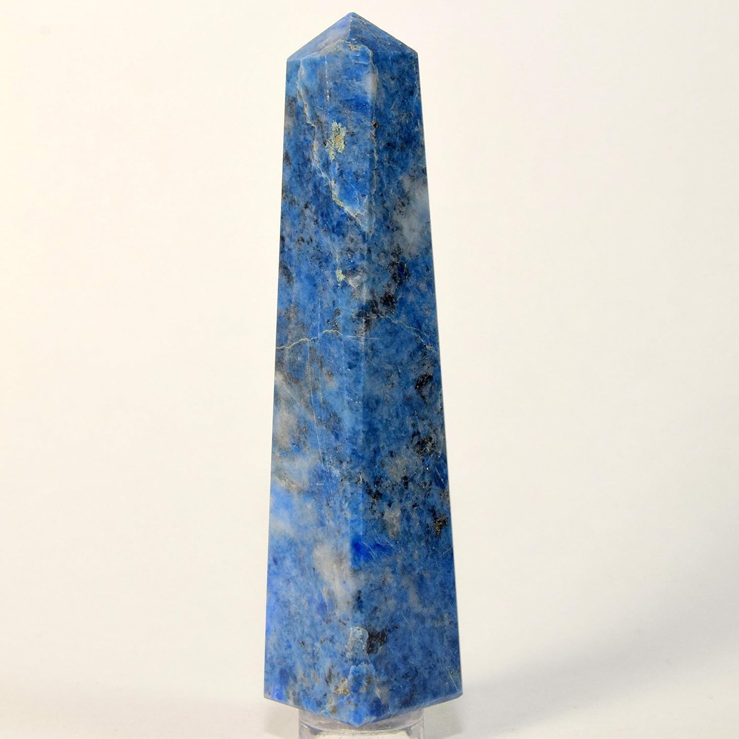 Blue Lapis Lazuli Point with Clear Quartz Cabochon
