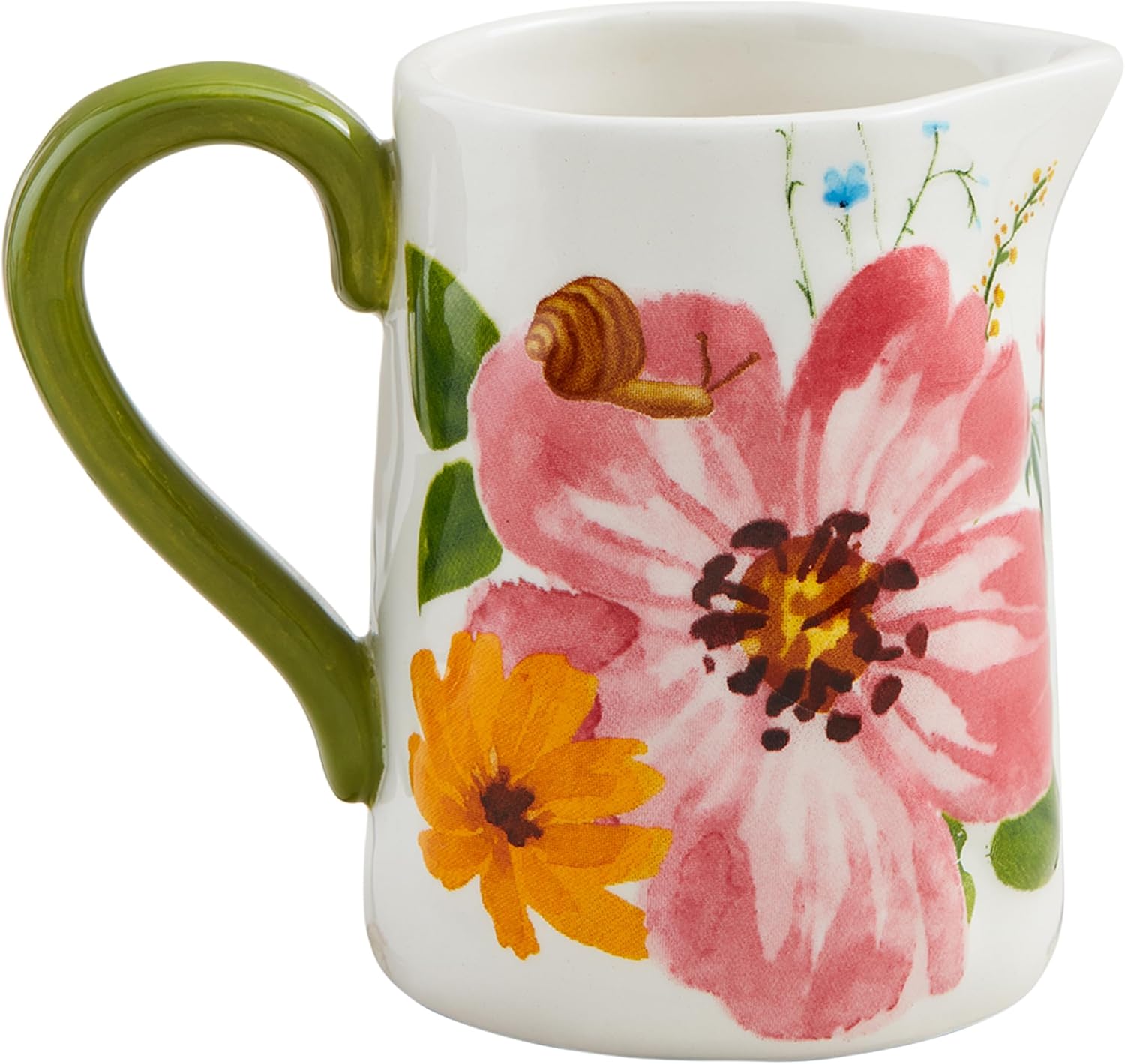 Mud Pie Small Floral Bug Bud Vase 3 14 x 3 12