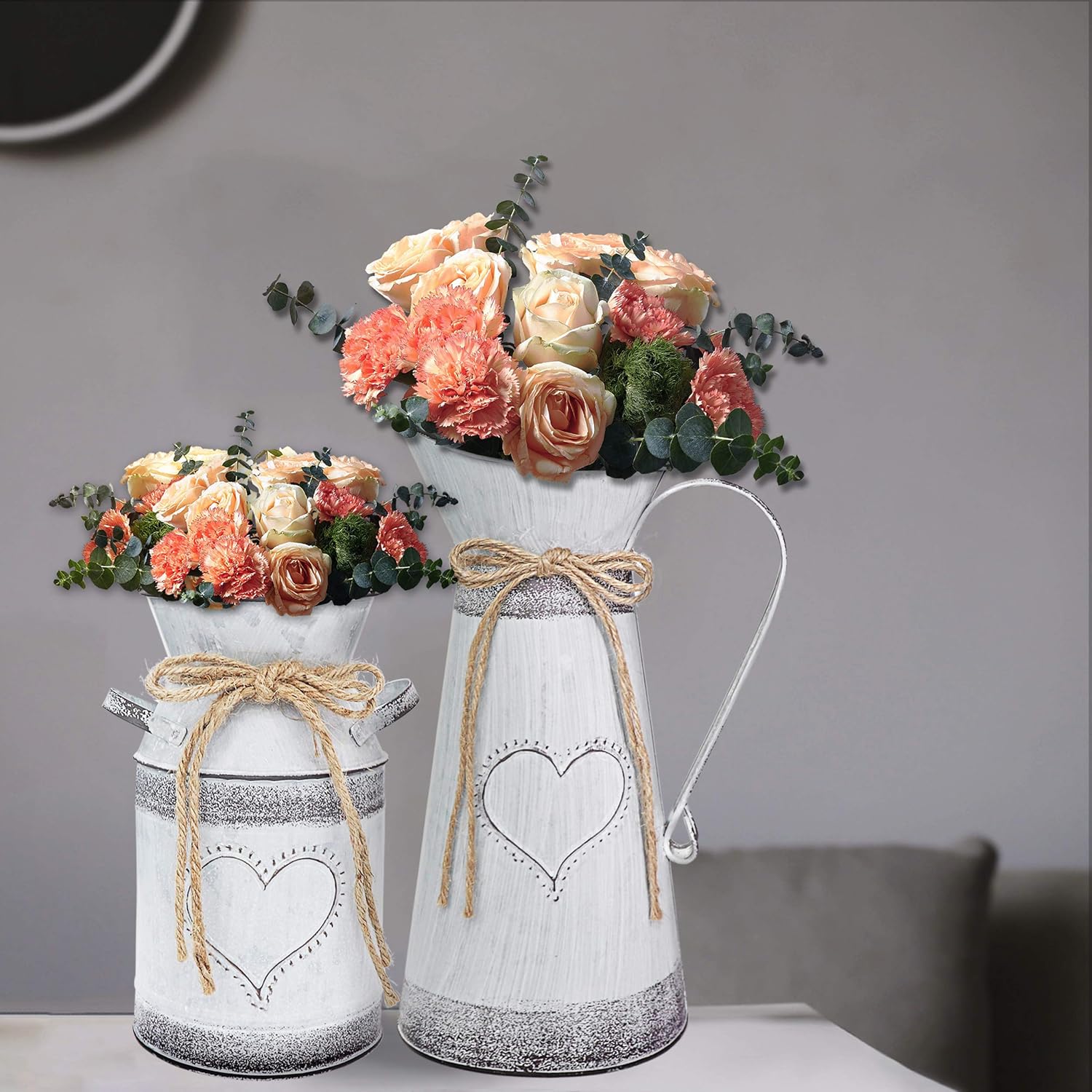 Fovasen 11 Metal Milk Jug Decorative Vase
