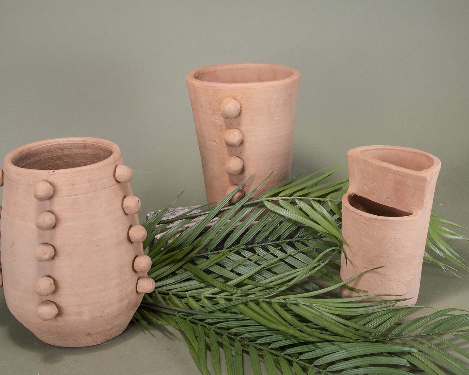 Foreside Home and Garden Terracotta Multi Level Vase
