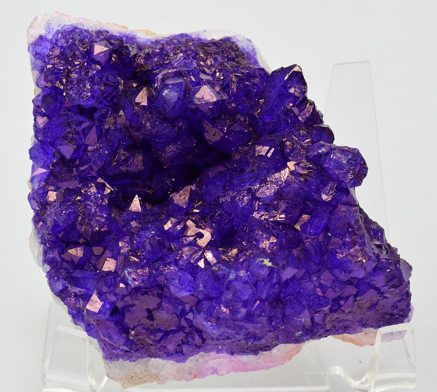 HQRP Dyed Bluish Purple Quartz Geode Druzy Cluster