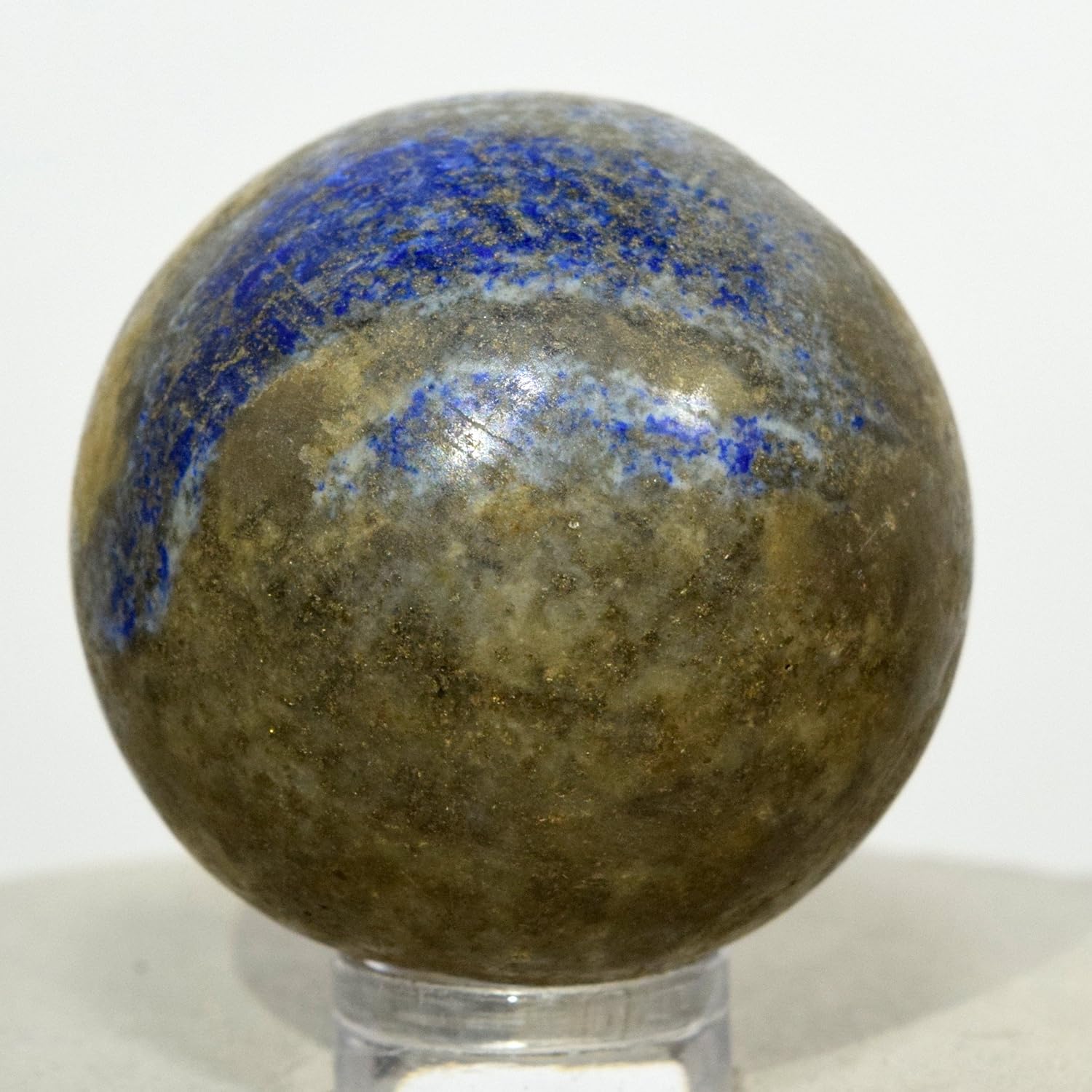 HQRP 36mm Lapis Lazuli Sphere with Pyrite Blue Crystal Decor