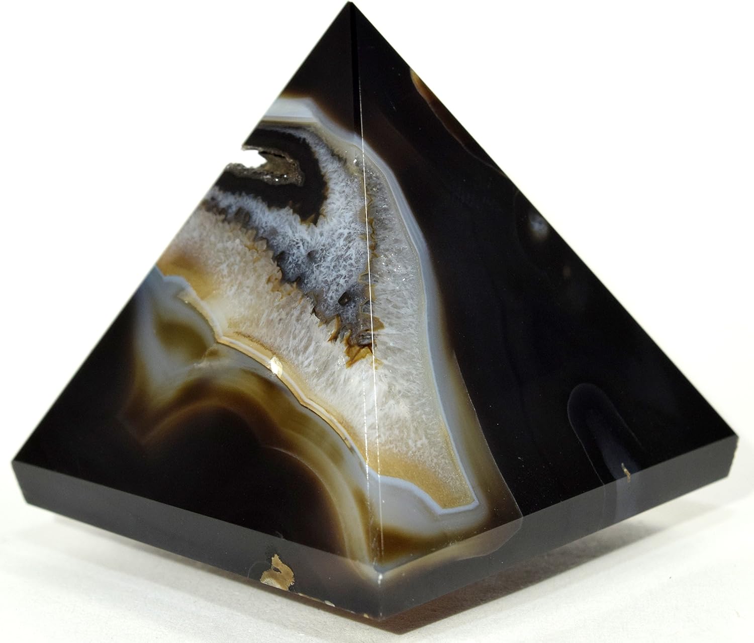 HQRP HC Set Agate Pyramid Clear Quartz Cabochon Natural Stones - India