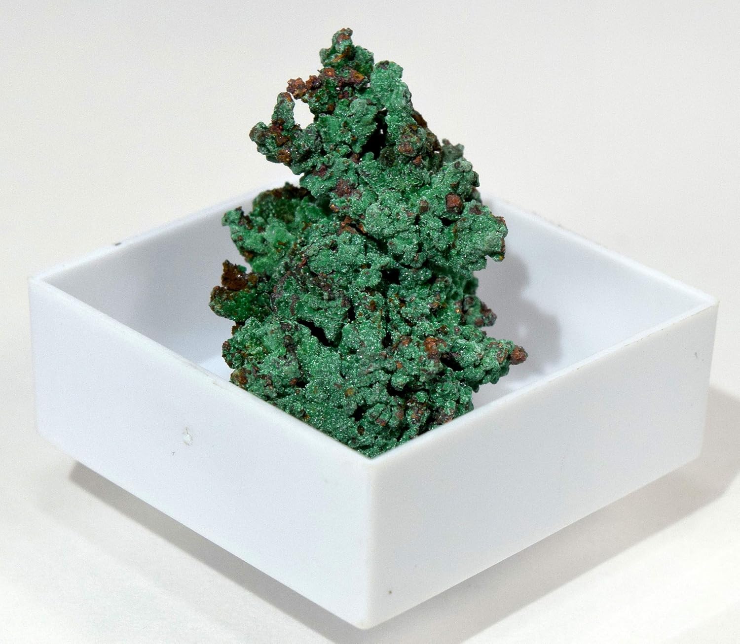 HQRP Green Orange Copper Cluster in Box Natural Collectible Gemstone