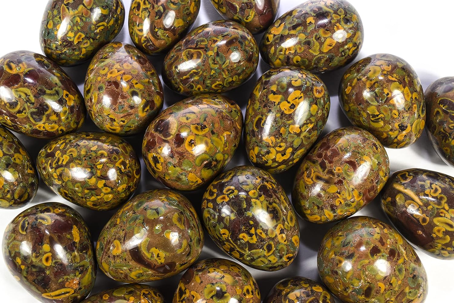 HQRP 23 Inch Egg Shaped Jasper Gemstone with Stand