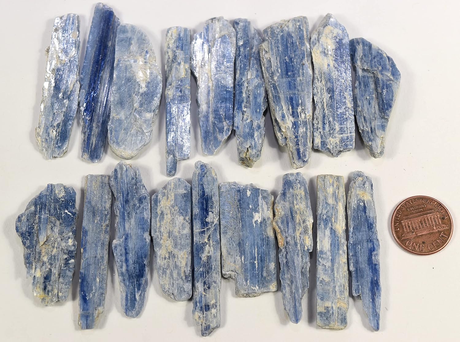 HQRP Blue Kyanite Blade Slice Natural Rough Gemstone Crystal Mineral Collectible Specimen