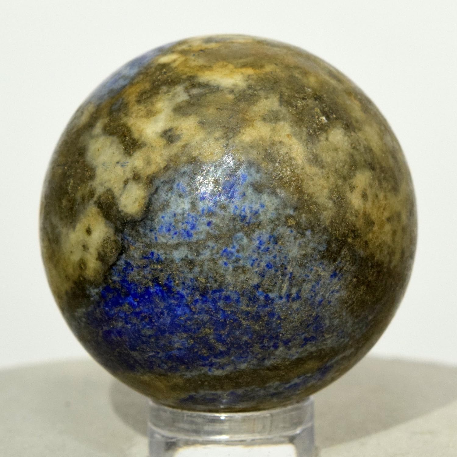 HQRP 36mm Lapis Lazuli Sphere with Pyrite Blue Crystal Decor