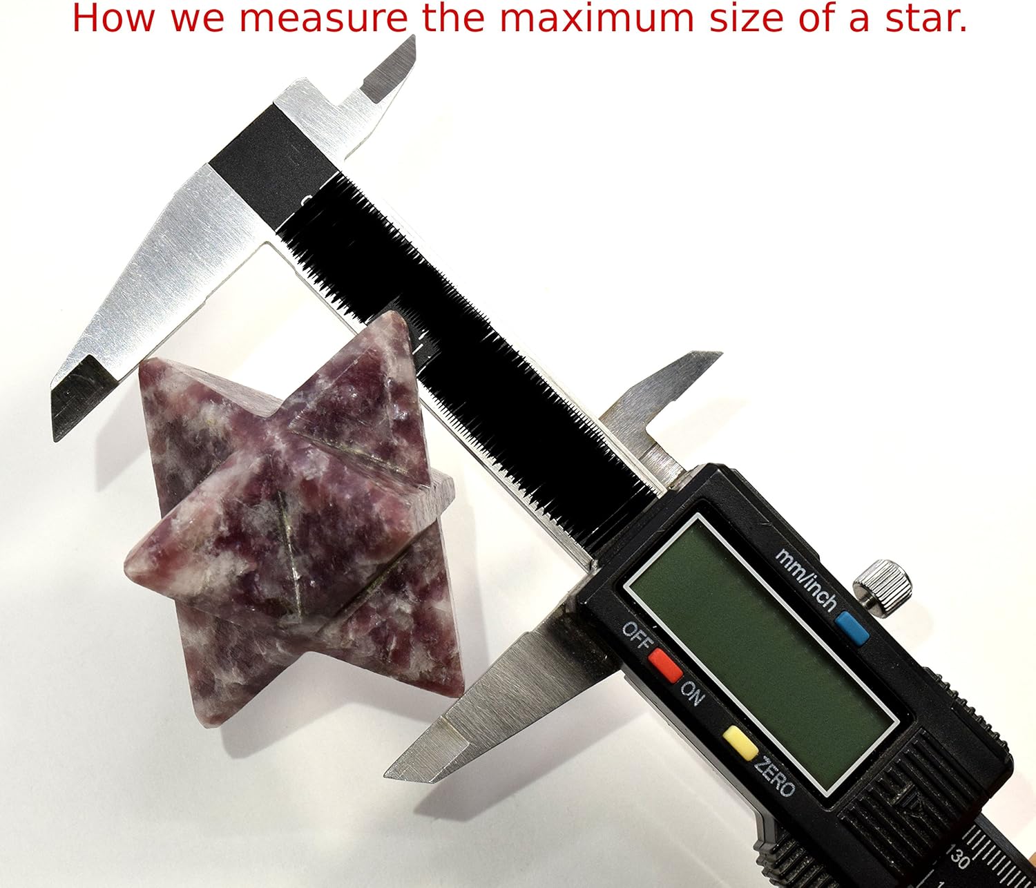 HQRP 27 Inch Mariyam Jasper 8 Point Star with Clear Quartz Pebble