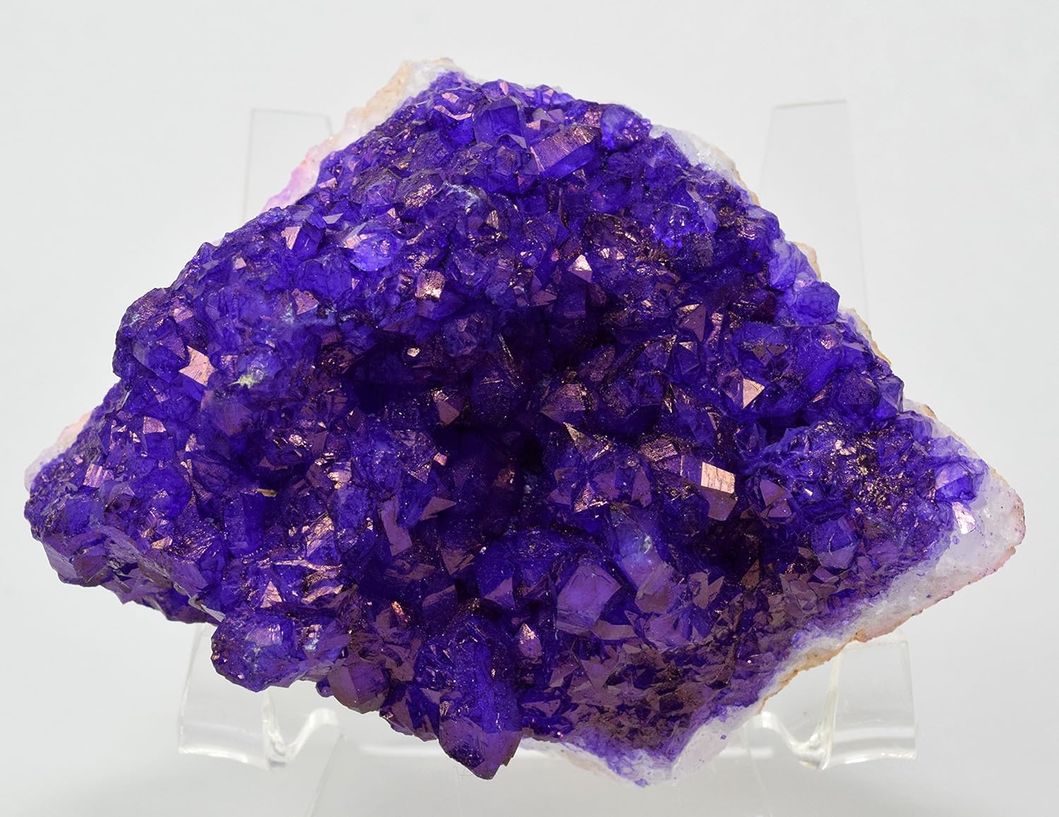 HQRP Dyed Bluish Purple Quartz Geode Druzy Cluster