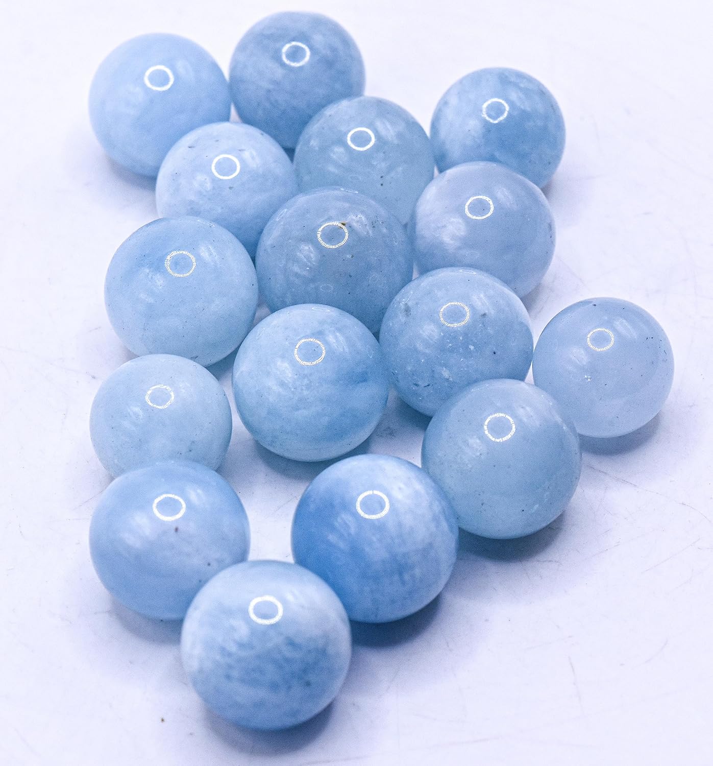 HQRP Blue Aquamarine Sphere Crystal Mineral Collectible Ball