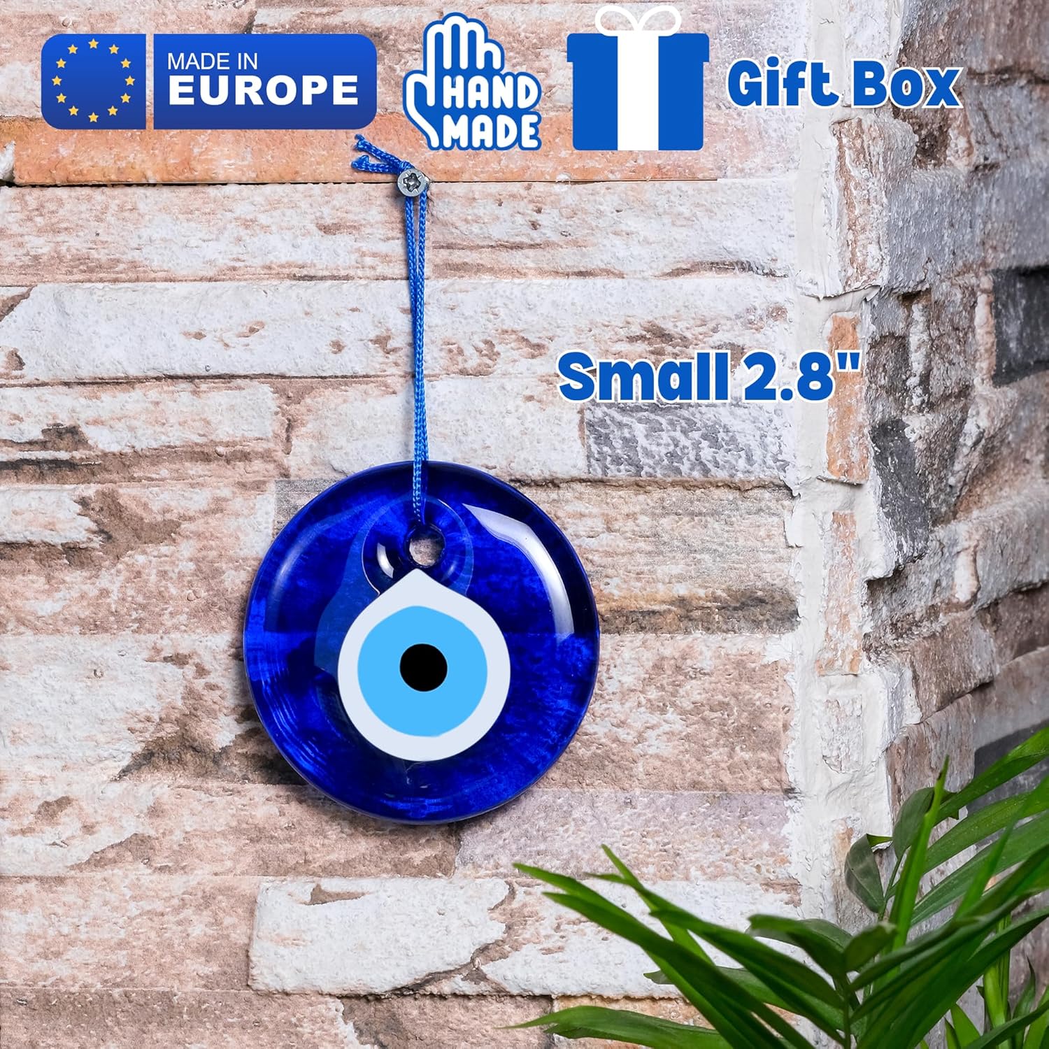 BCS Blue Evil Eye Wall Hanging Ornament 28