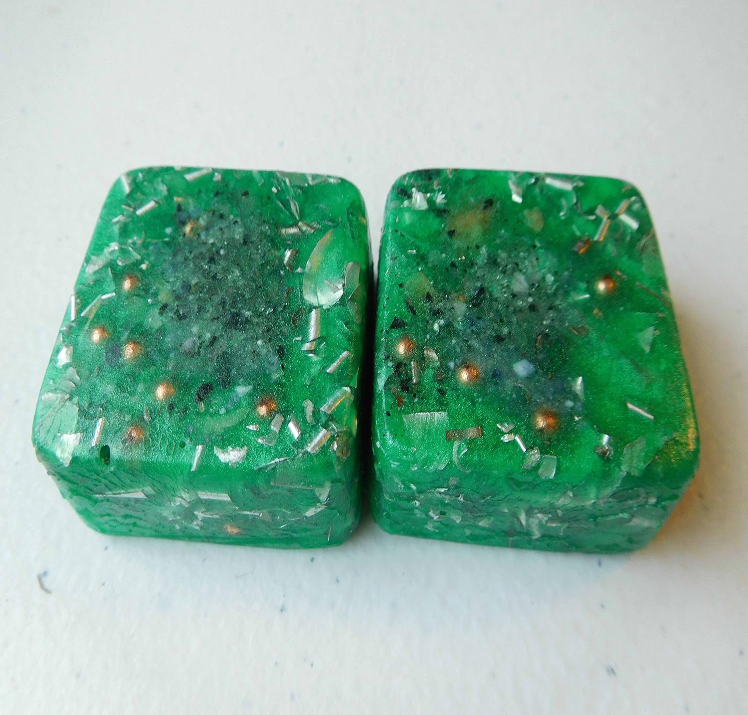 Emerald 2 Mini Cube Tower Busters Crystal Orgone