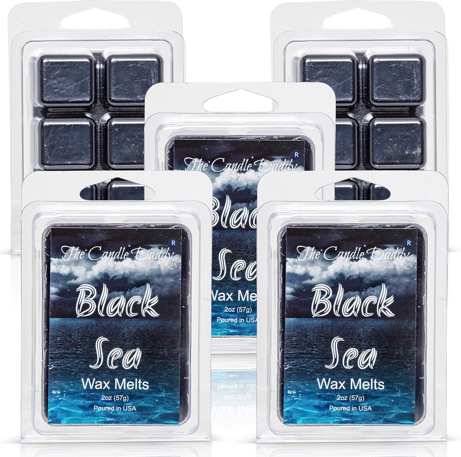 Black Sea Ocean Salt Airy Scented Wax Cubes