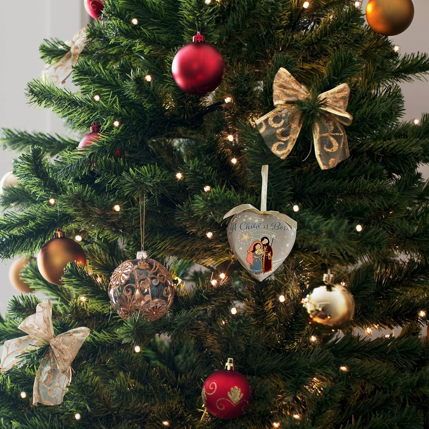 Needzo 2024 Christian Christmas Ornament Pack of 6