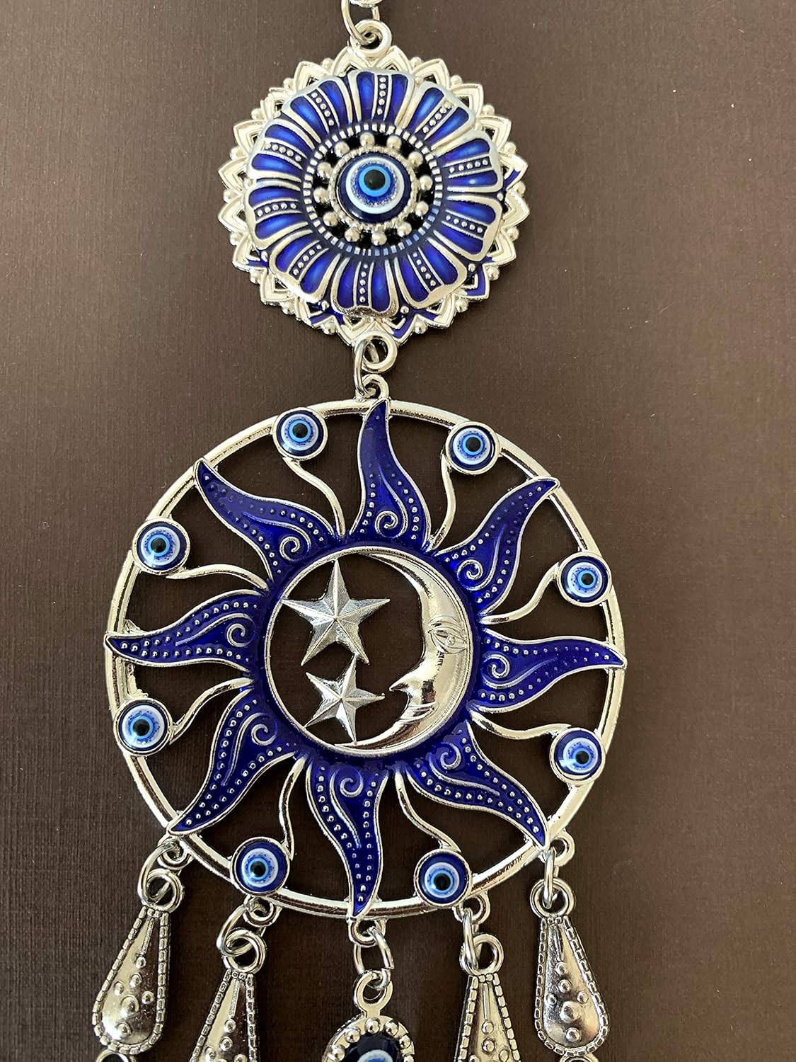Turkish Blue Evil Eye Wall Hanging Decor Amulet Ornament CL17