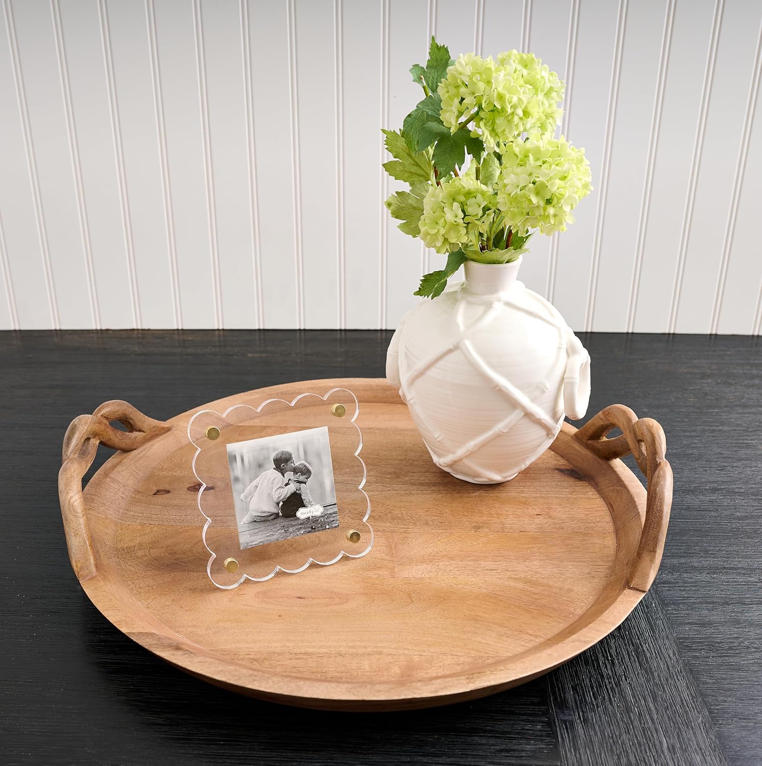 Mud Pie Bamboo Handle Vase Small 75 x 525